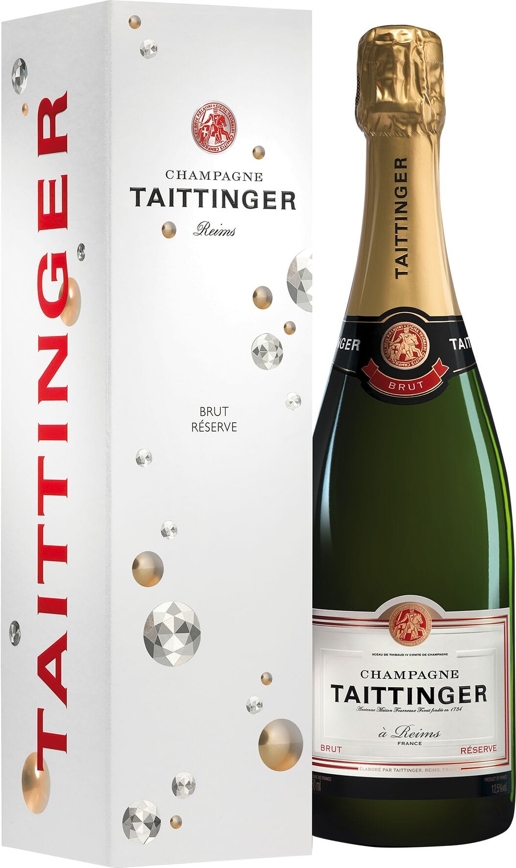 Taittinger Brut Réserve in Geschenkpackung