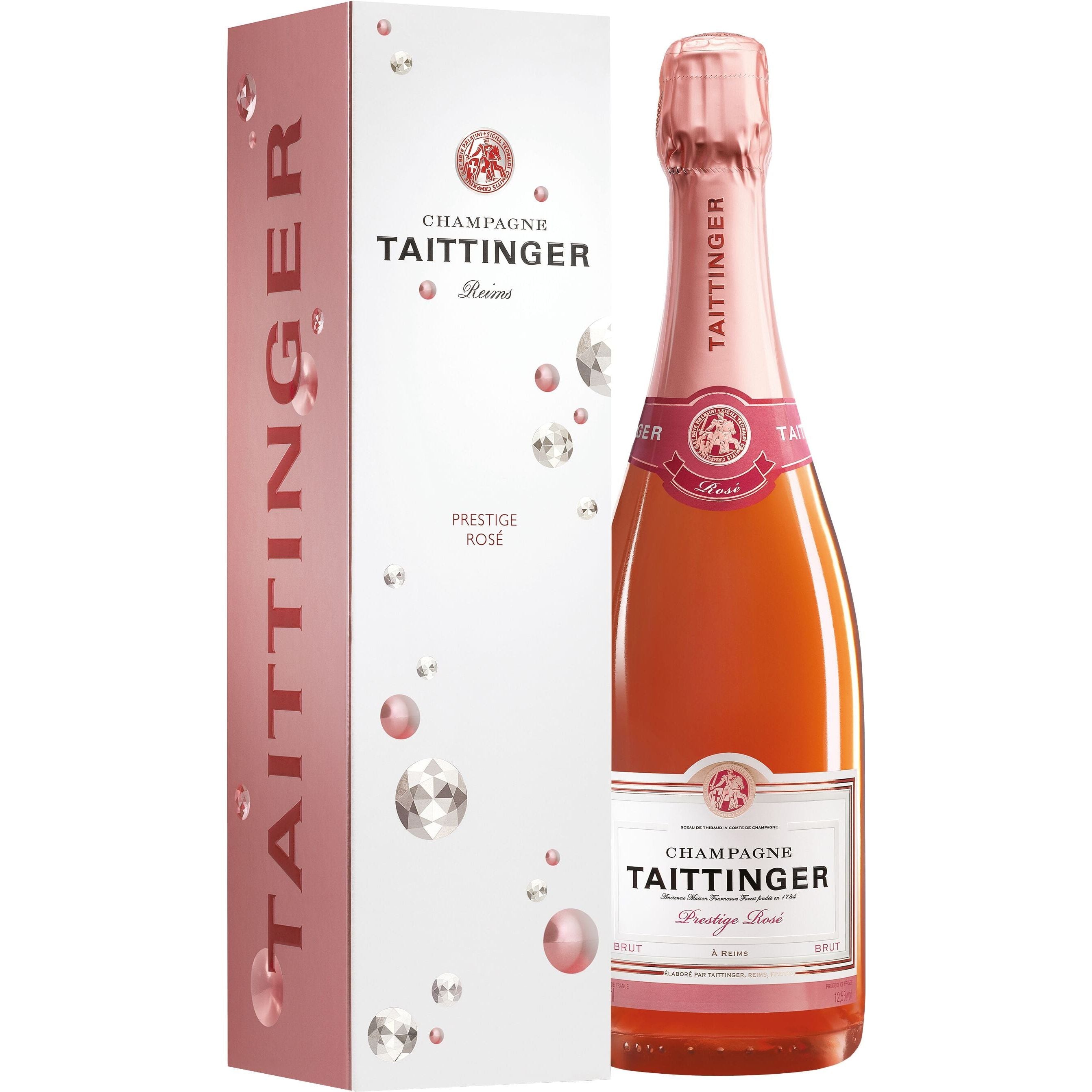 Taittinger Brut Prestige Rosé in Geschenkpackung