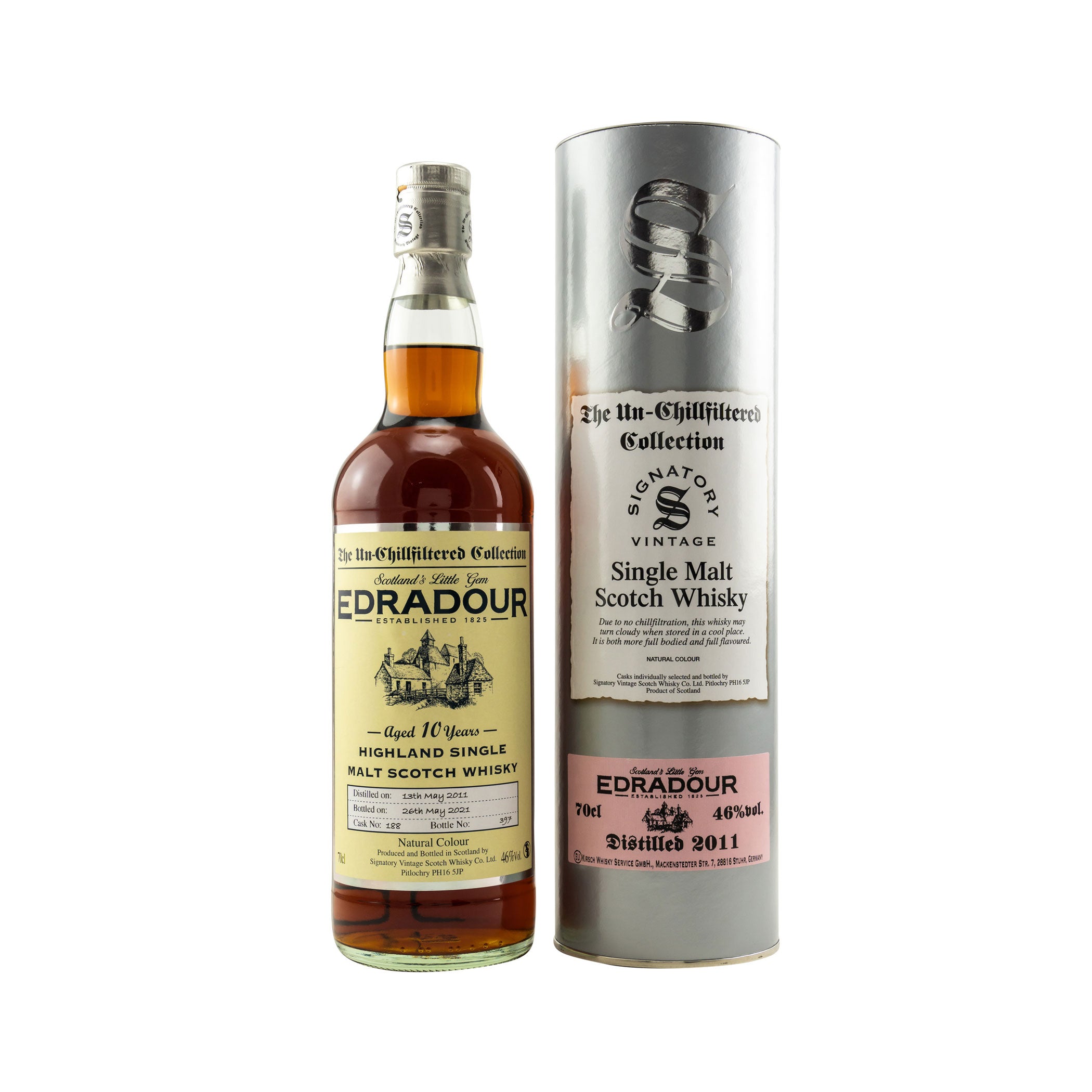 Edradour 2011/2021 Signatory Un-Chillfiltered #188