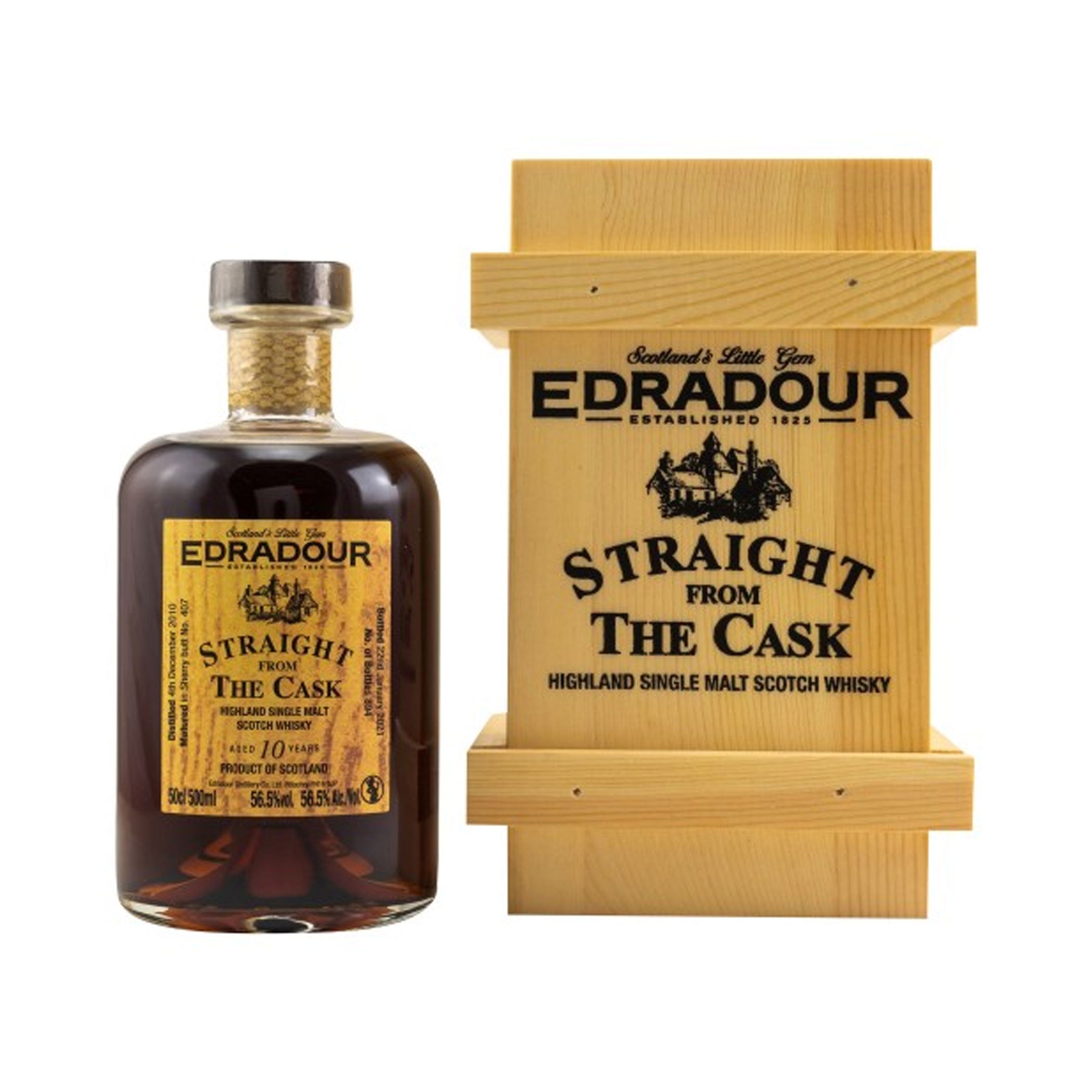 Edradour 2010/2020 - 10 Jahre, Straight from the Cask - Sherry, Butt #407