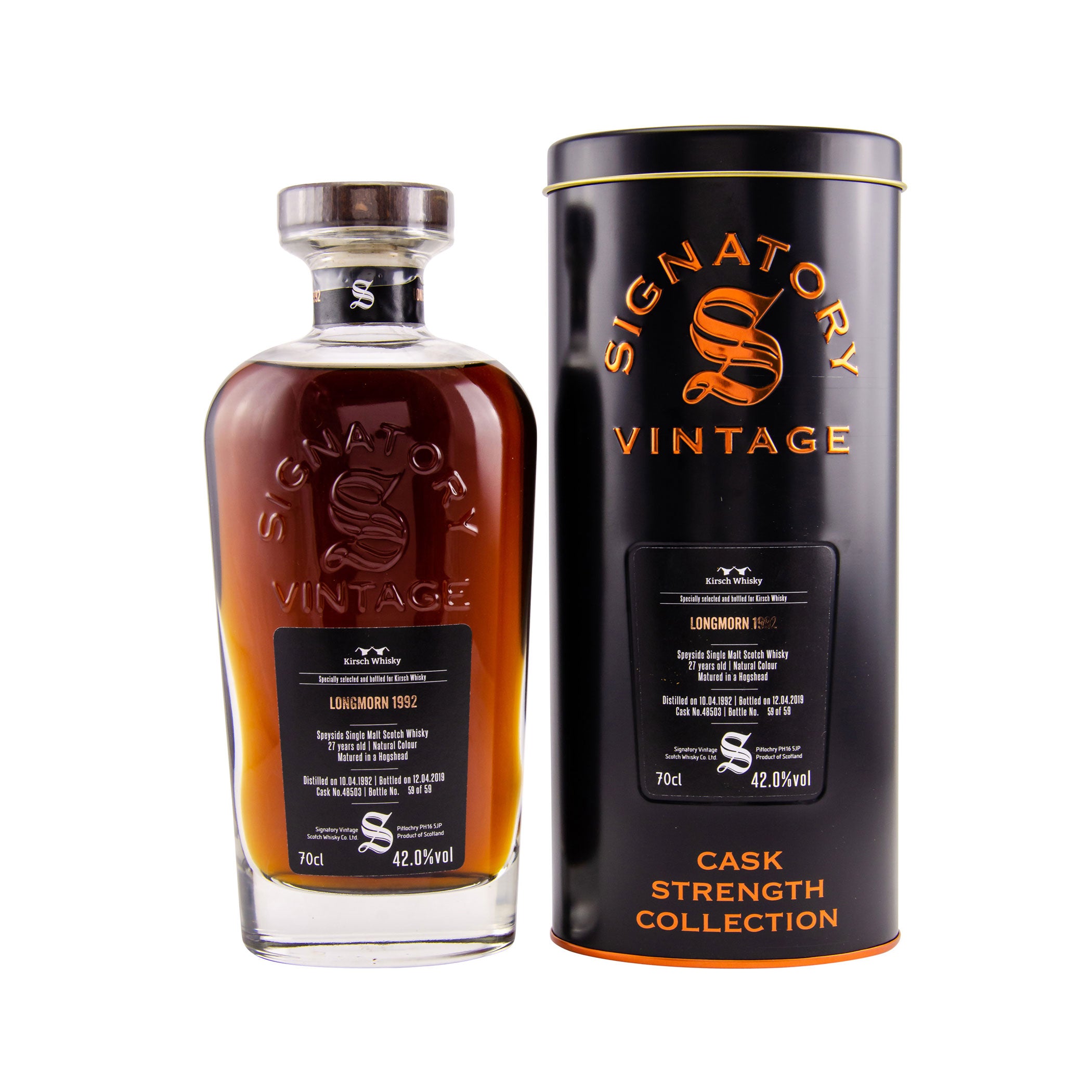 Longmorn 1992 - 27 Year Old Single Cask #48503 Signatory Whisky