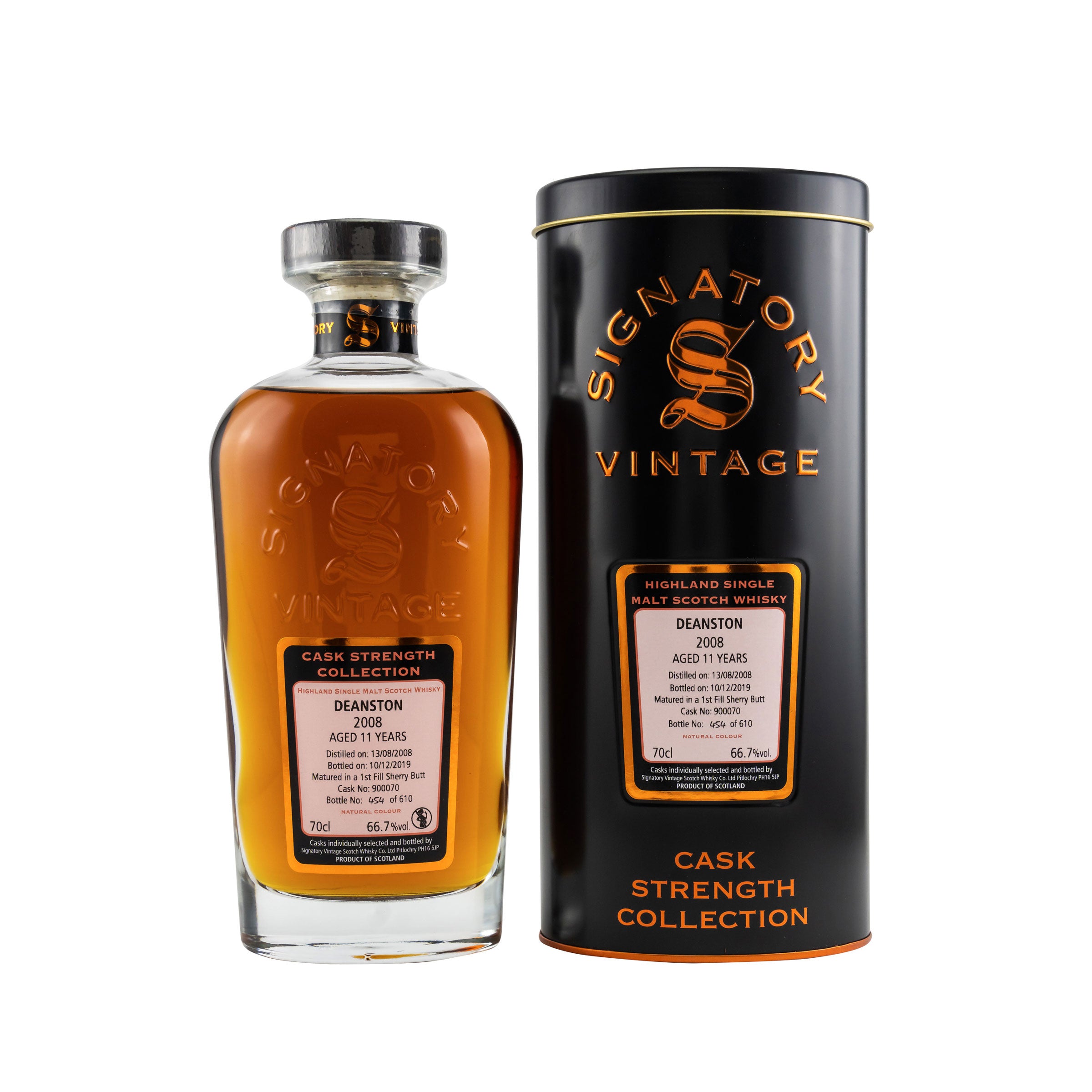Deanston 2008/2019 - Sig CS - Cask 900070 | ohne - Signatory Vintage