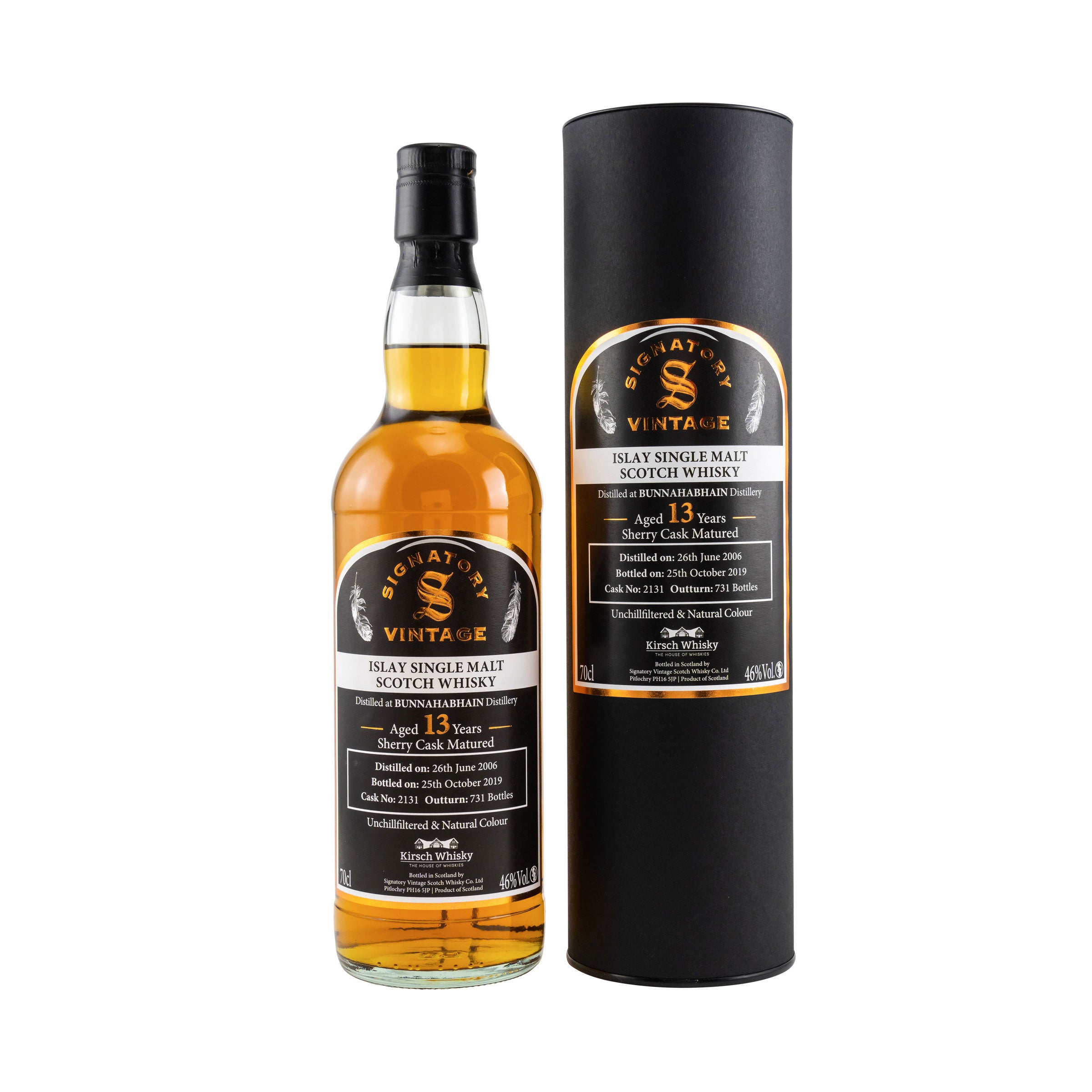 Bunnahabhain 2006/2019 - Sig un-chill - Cask #2131 - Kirsch - Signatory Vintage