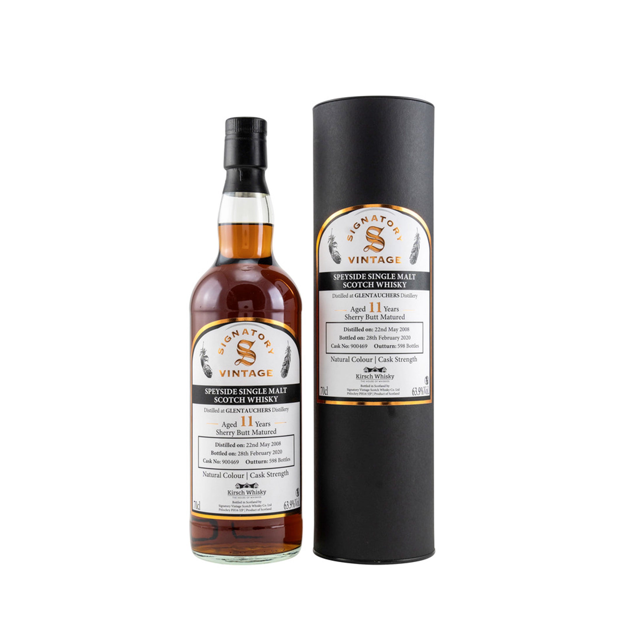 Glentauchers 2008/2020 Signatory Vintage Cask Strength CS #900469