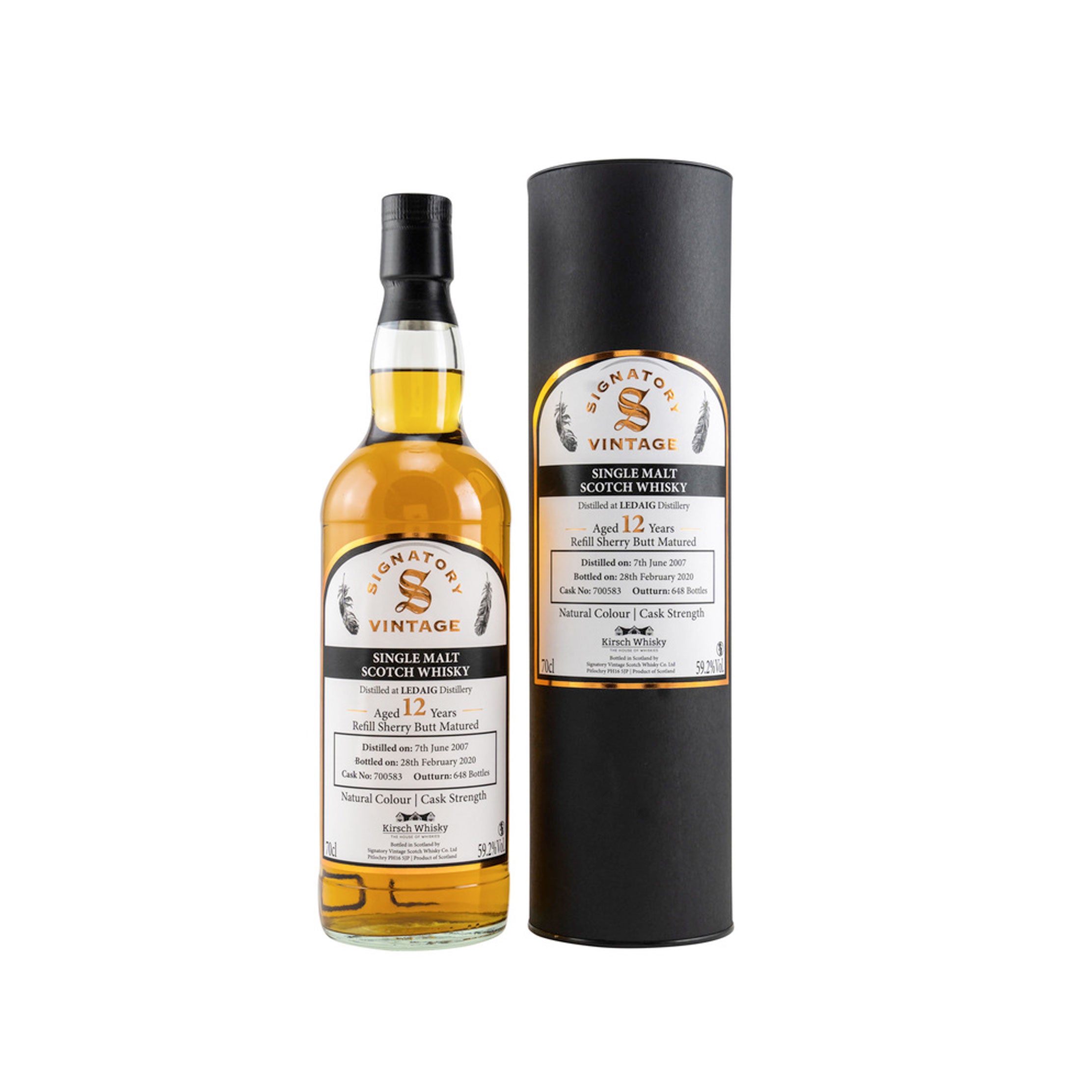 Ledaig 2007/2020 Signatory Vintage Cask Strength CS #700583