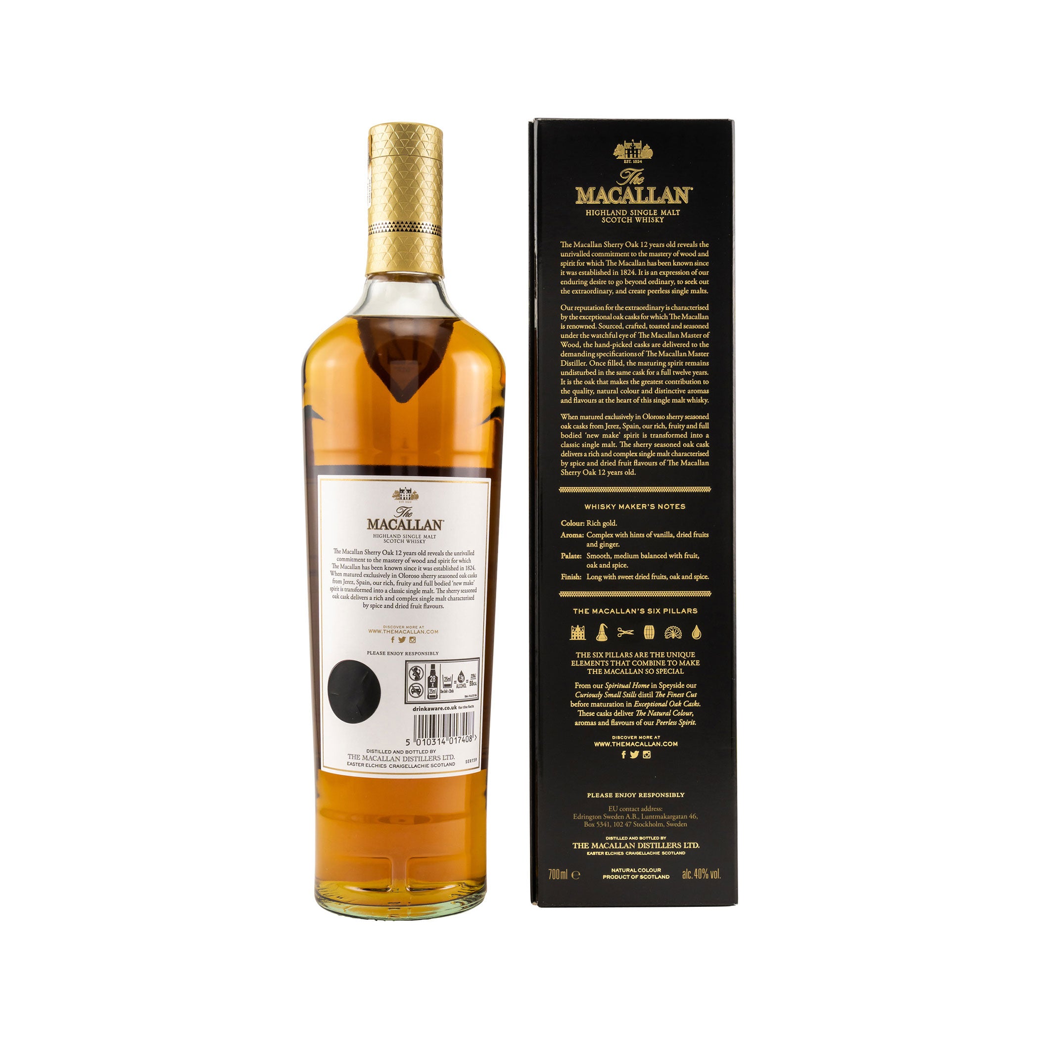 Macallan 12 Jahre - Sherry Cask - Speyside - Highland Single Malt Scotch Whisky