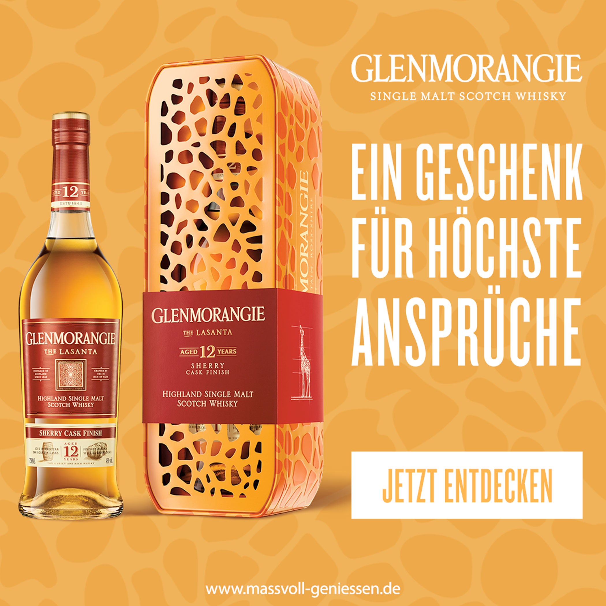 Glenmorangie Lasanta 12 Jahre Limited Edition Giraffe Gift Tin