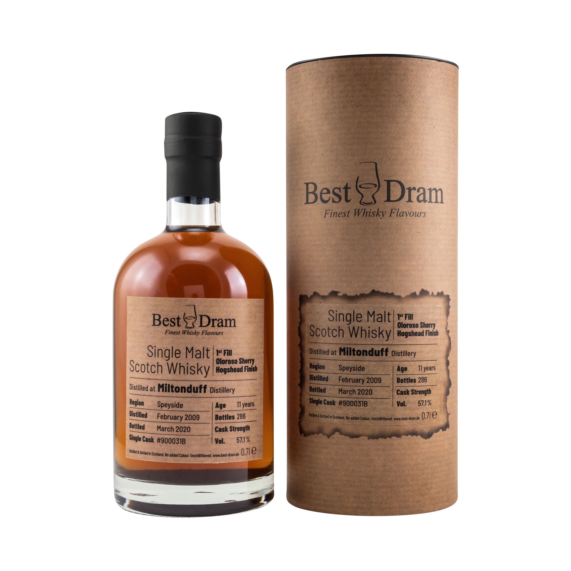 Miltonduff 2009/2020 - 11 Jahre - Best Dram - Oloroso Finish