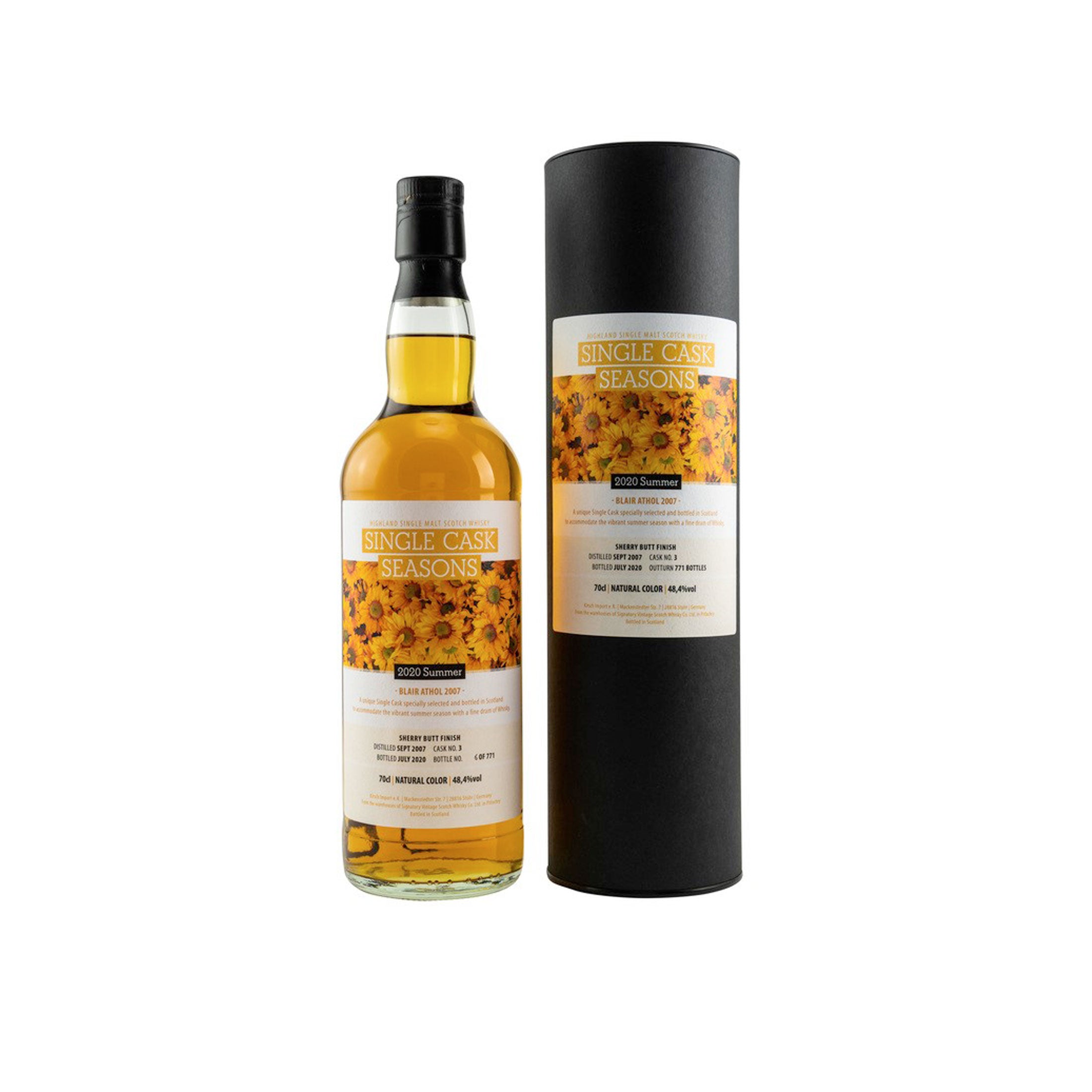 Blair Athol 2007/2020 Single Cask Seasons Summer 2020