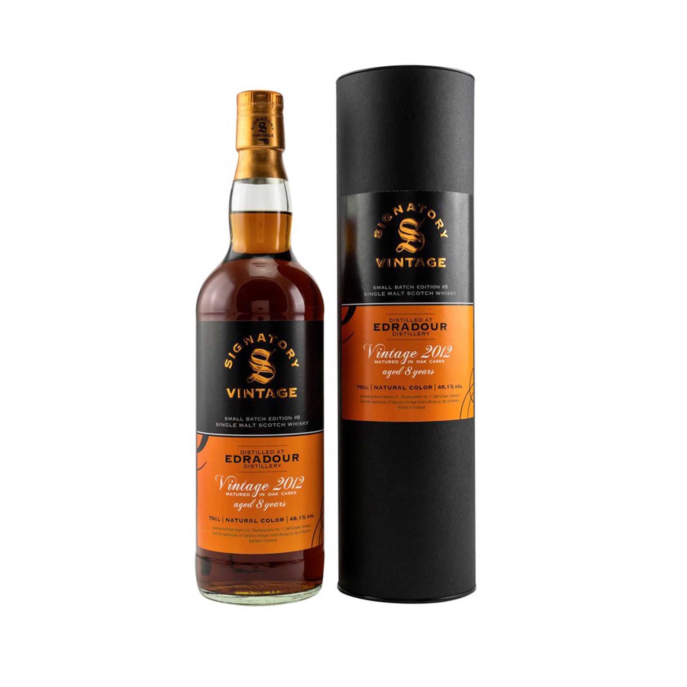 Edradour 2012/2020 Signatory Small Batch Edition Cask No. #8