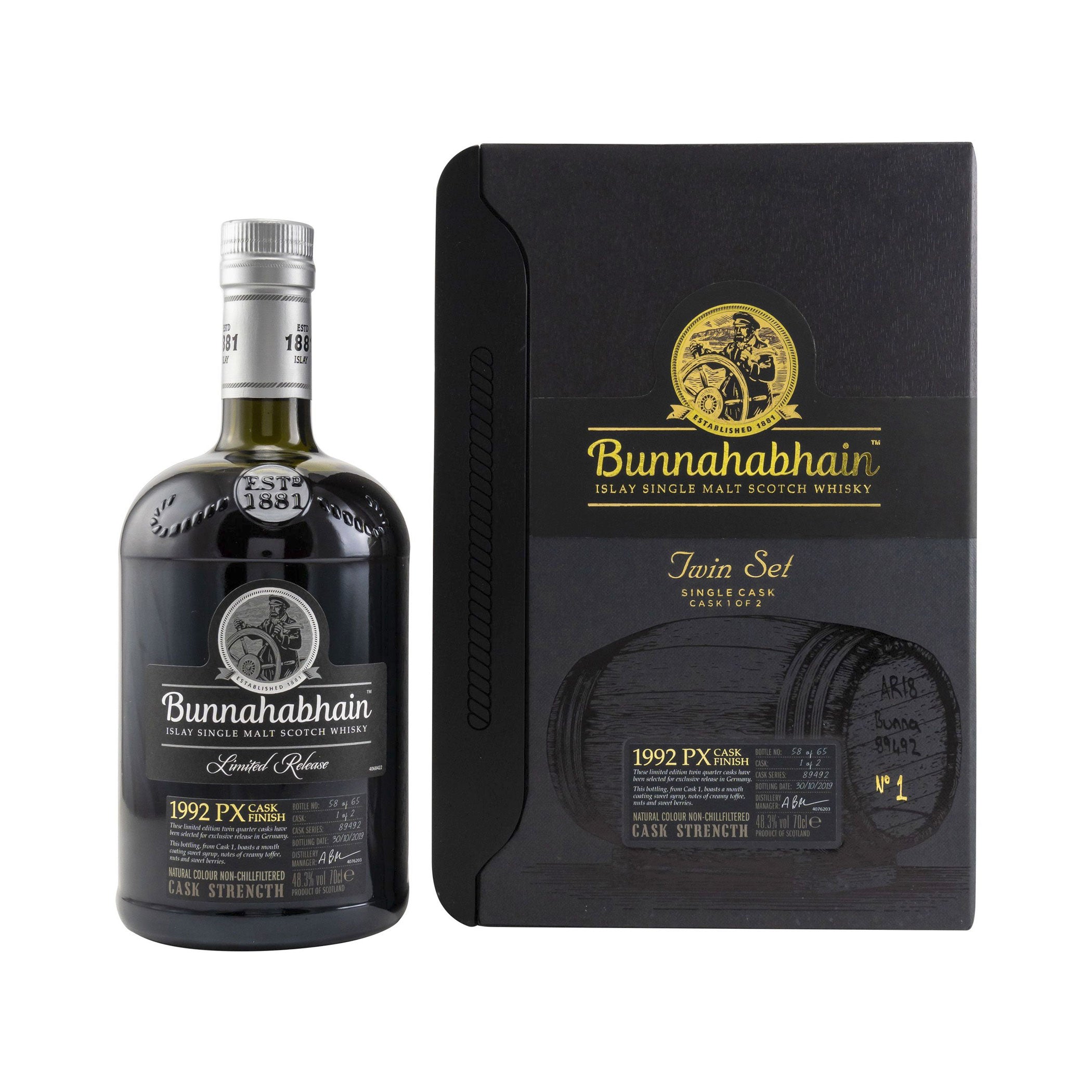 Bunnahabhain 1992/2019 PX Quarter Cask Twin Set #1 und #2