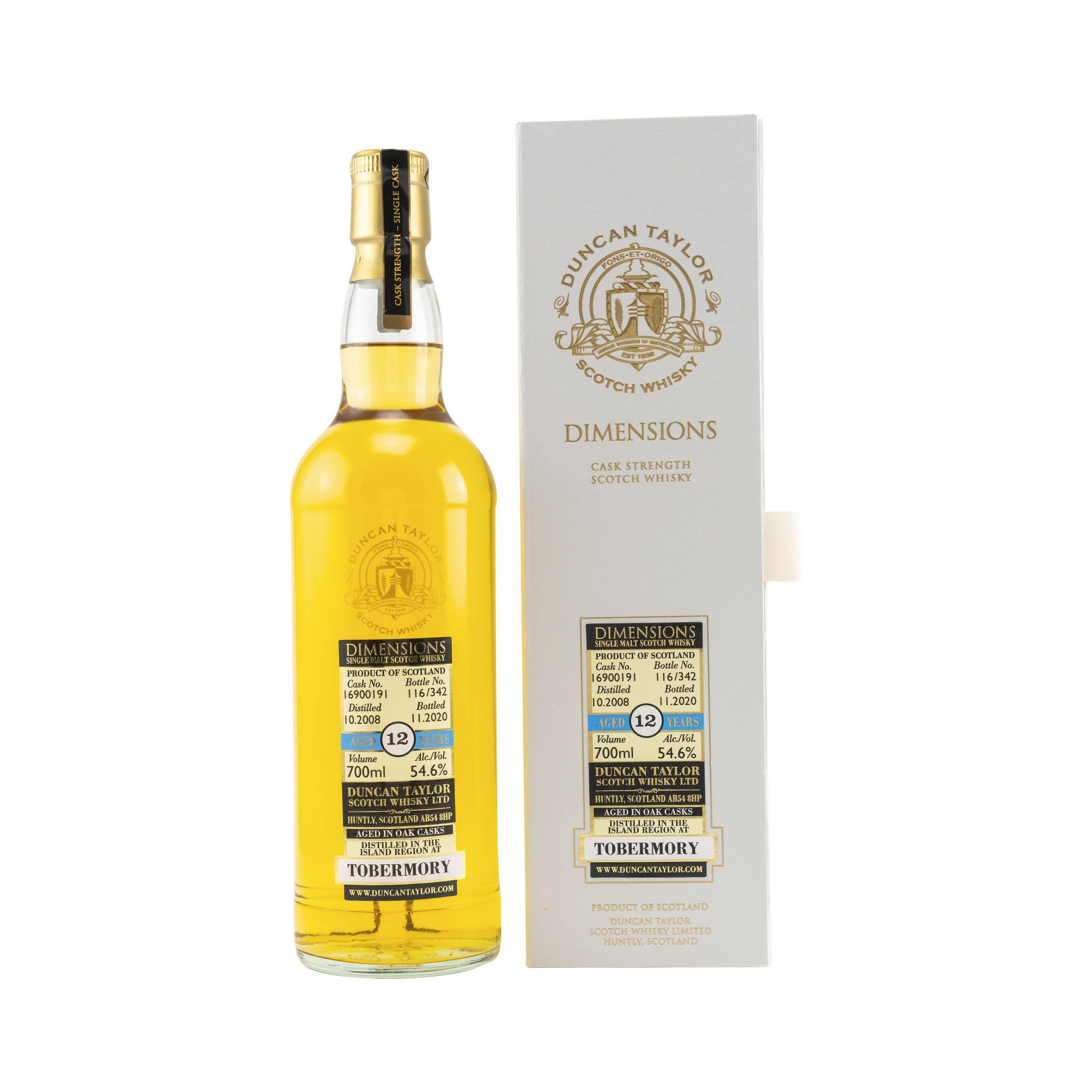 Tobermory 2008/2020 - 12 Jahre - #16900191 - Dimensions (Duncan Taylor)