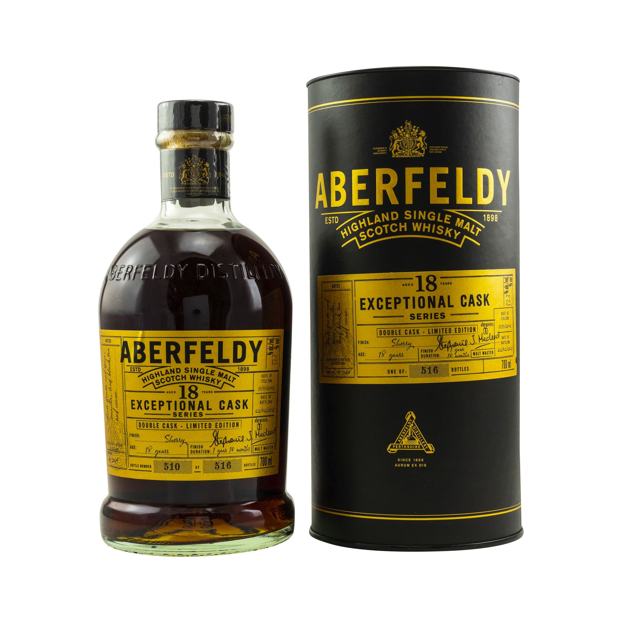 Aberfeldy 2002/2021 - 18 Jahre - Exceptional Cask Series - Double Cask