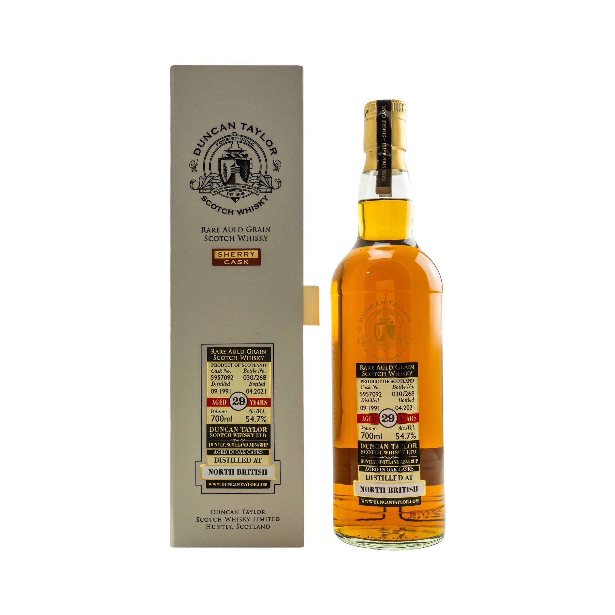 North British 1991/2021 - 29 Years Old - #5957092 - Rare Auld Grain (Duncan Taylor)