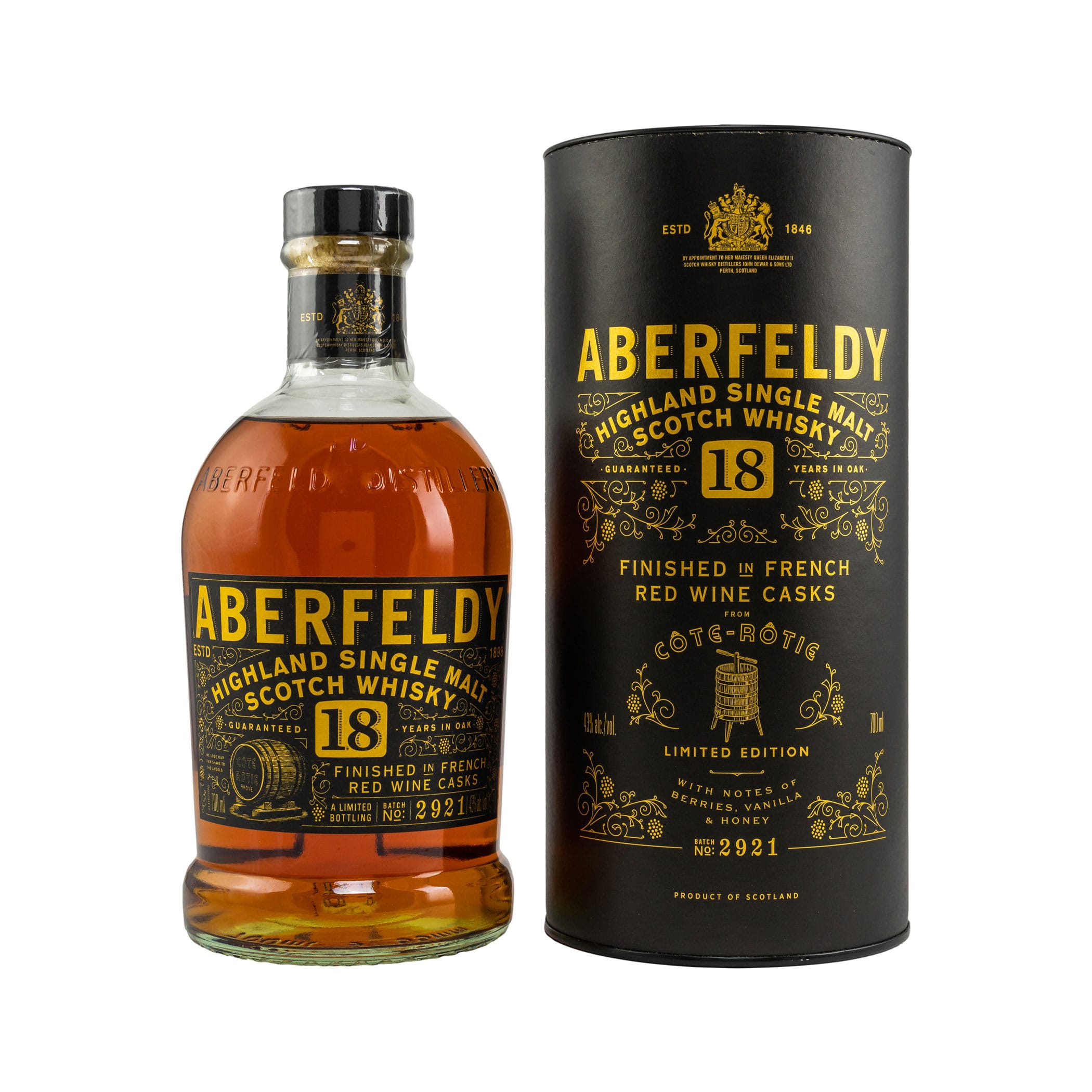Aberfeldy 18 y.o. Côte Rôtie Wine Cask - Limited Edition