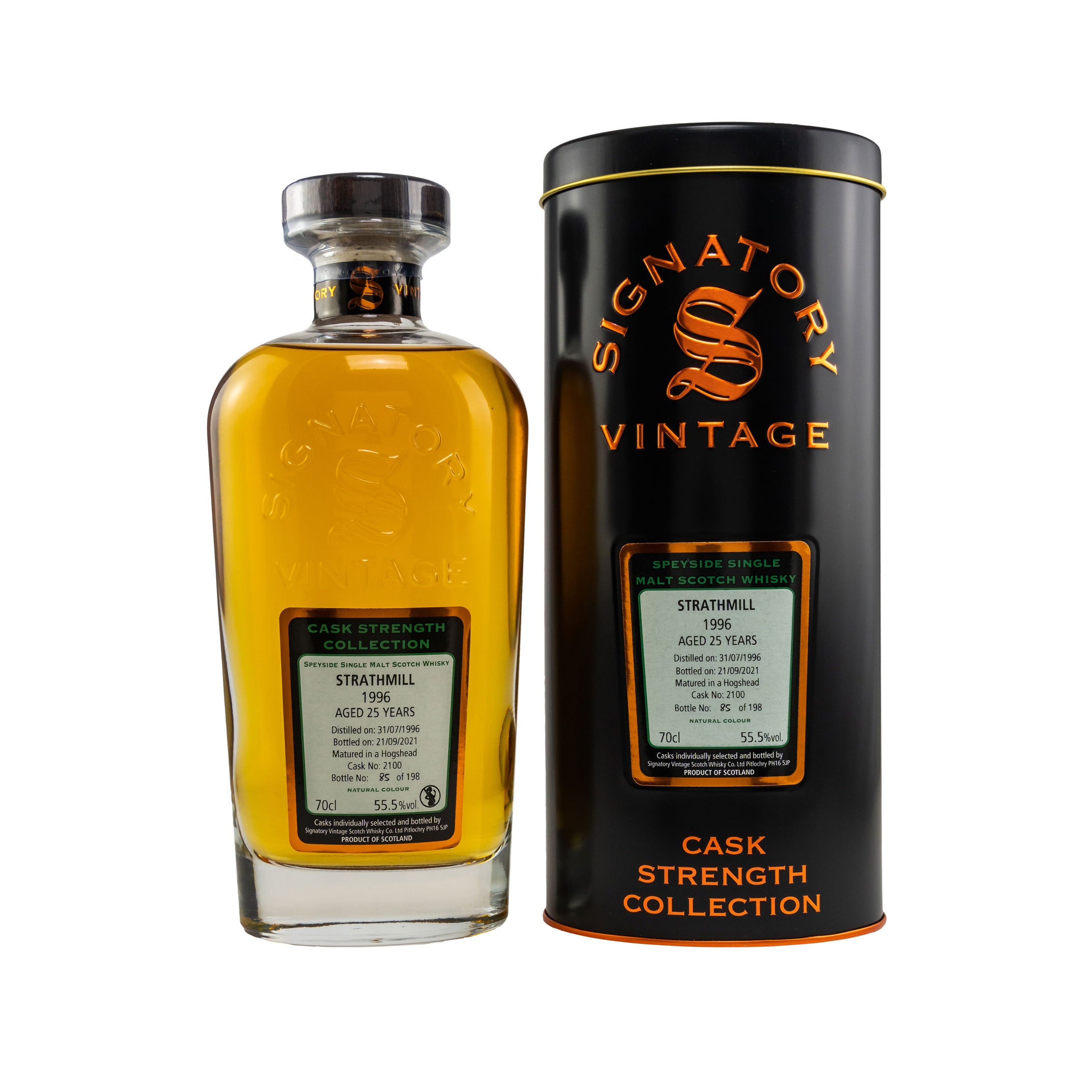 Strathmill 1996/2021 - 25 Jahre Hogshead No. 2100 Cask Strength Collection (Signatory)