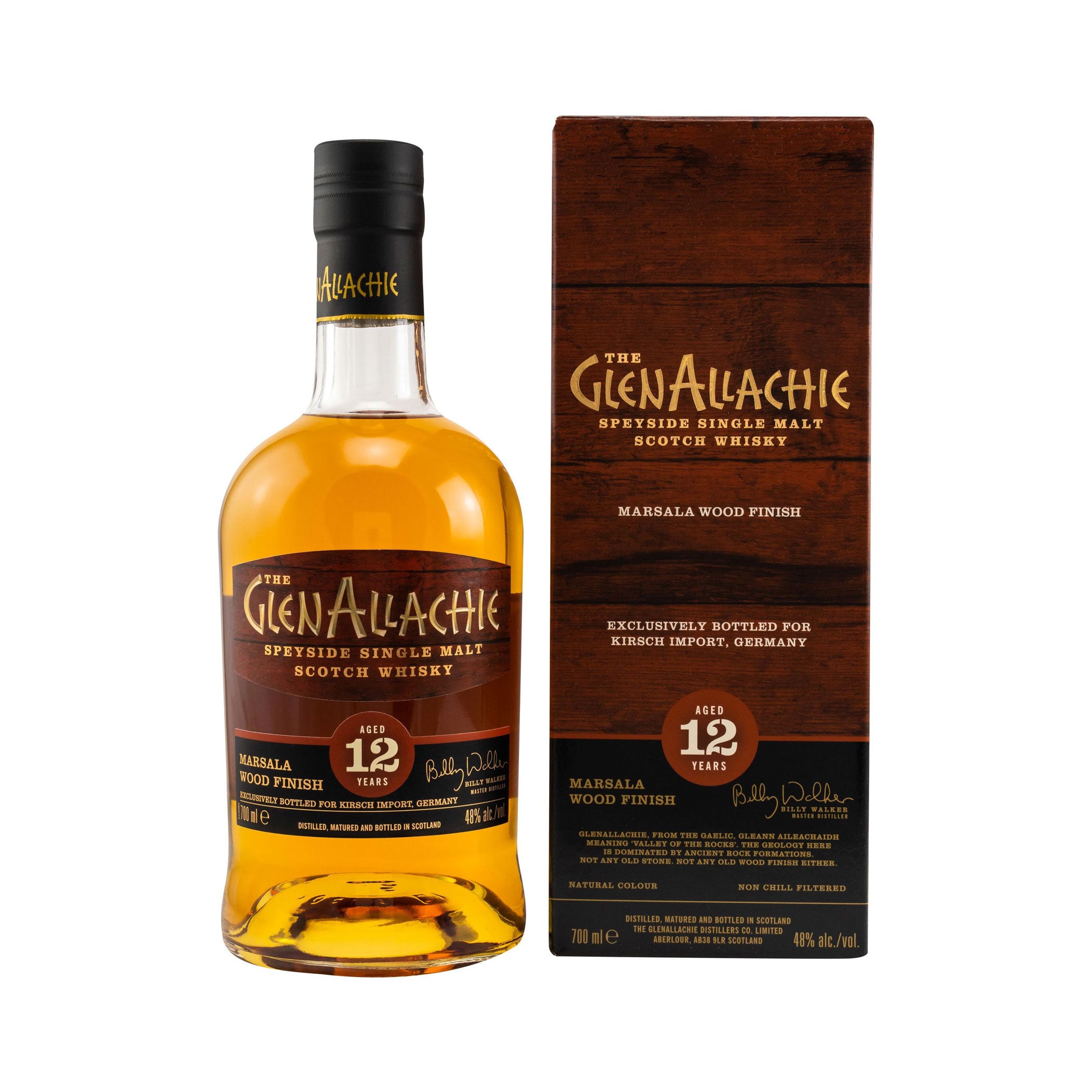 GlenAllachie 12 Jahre, Marsala Wood Finish