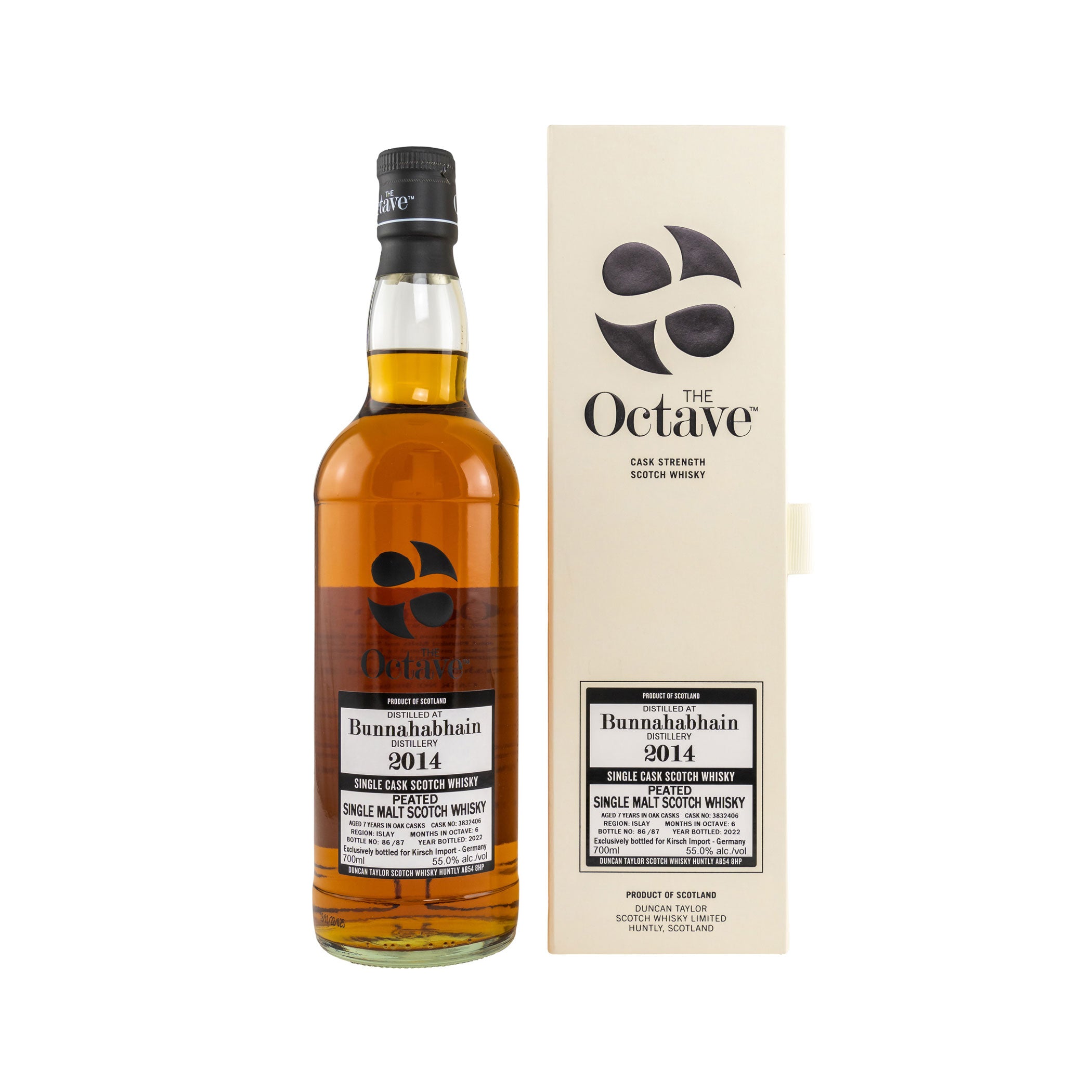 Bunnahabhain Peated 2014/2021 - 7 Jahre - Single Cask #3832406 - Octave - Duncan Taylor