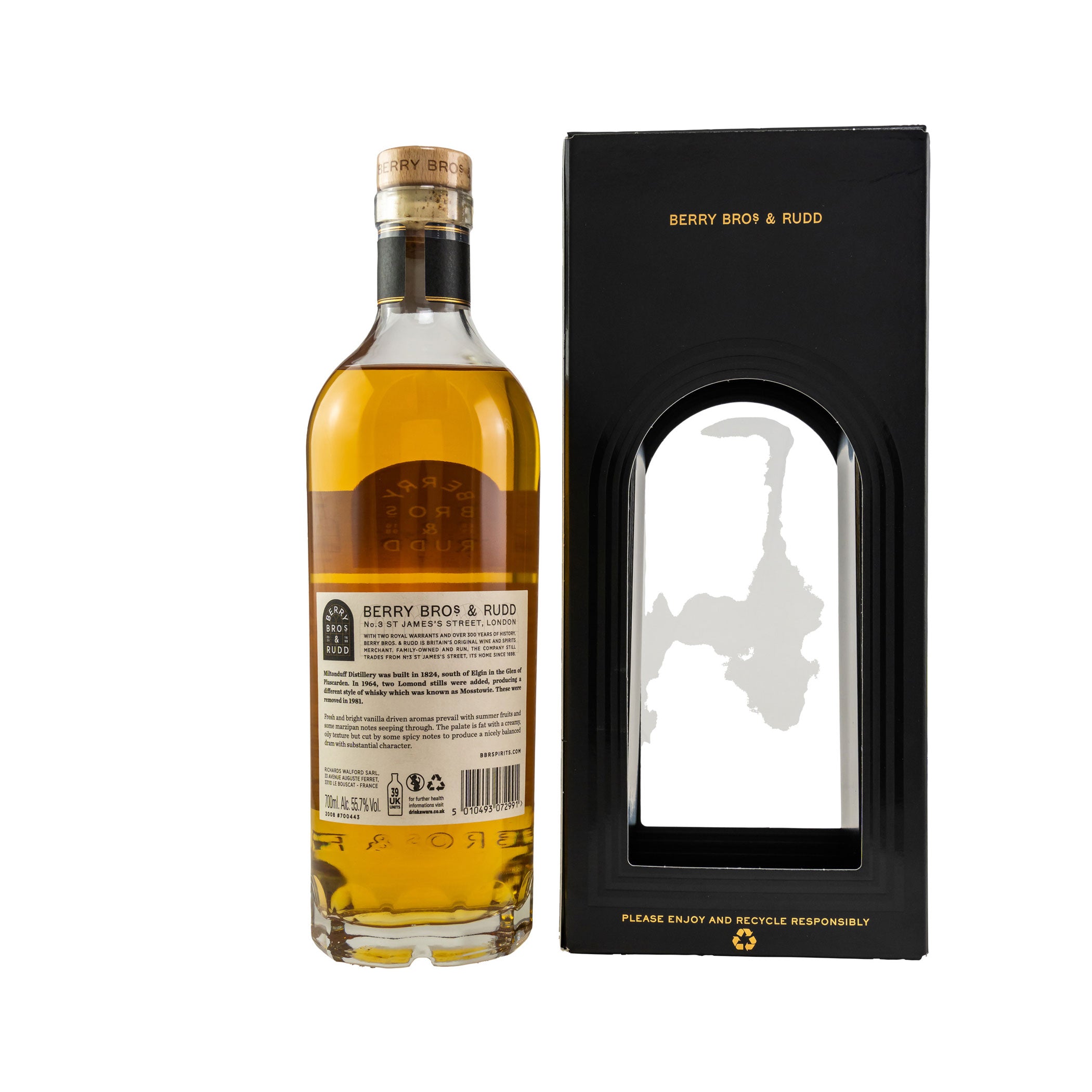 Miltonduff 2008/2021 – 13 Jahre - Single Cask Berry Bros. & Rudd Single Malt Speyside Whisky