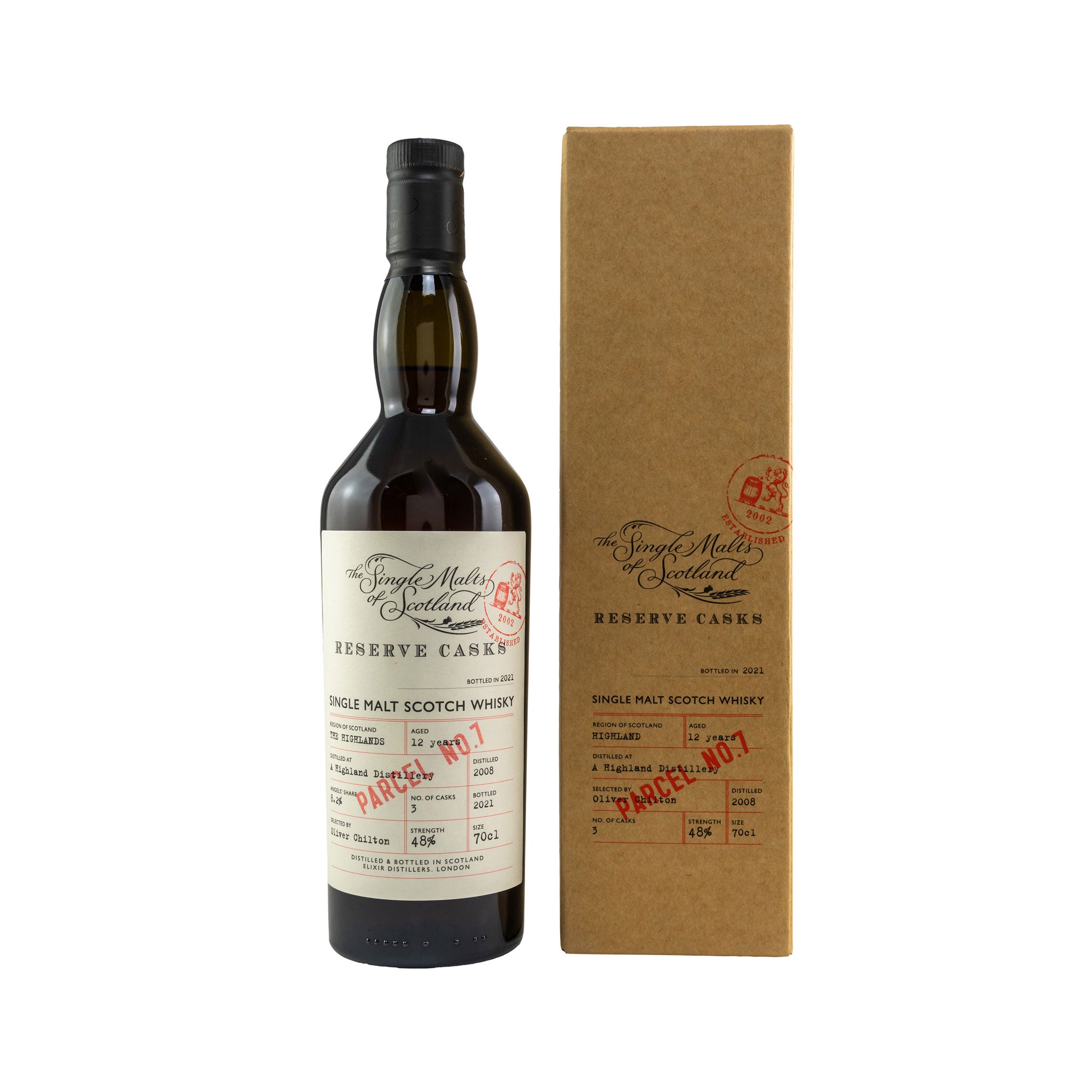 A Highland Distillery 2008/2021 - 12 Jahre Reserve Cask Parcel 7 -Single Malts of Scotland-