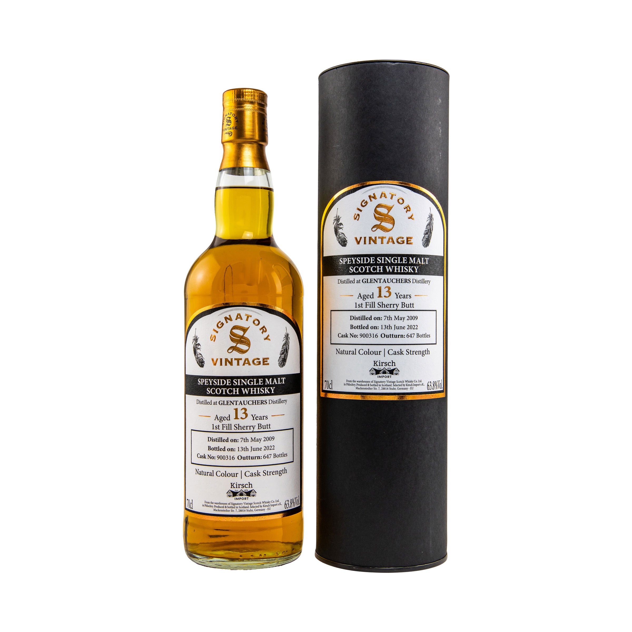 Glentauchers 2009/2022 13 Jahre Speyside Single Malt Scotch Whisky - Signatory Vintage Cask Strength