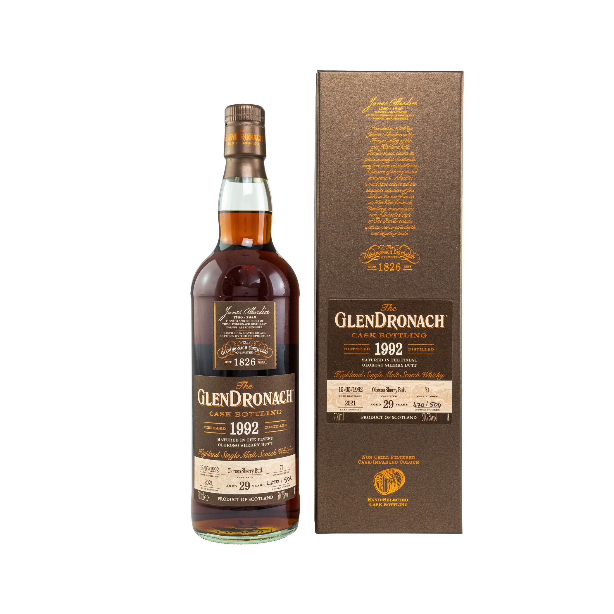 Glendronach 1992/2021 - 29 Jahre - Oloroso Sherry Butt #71