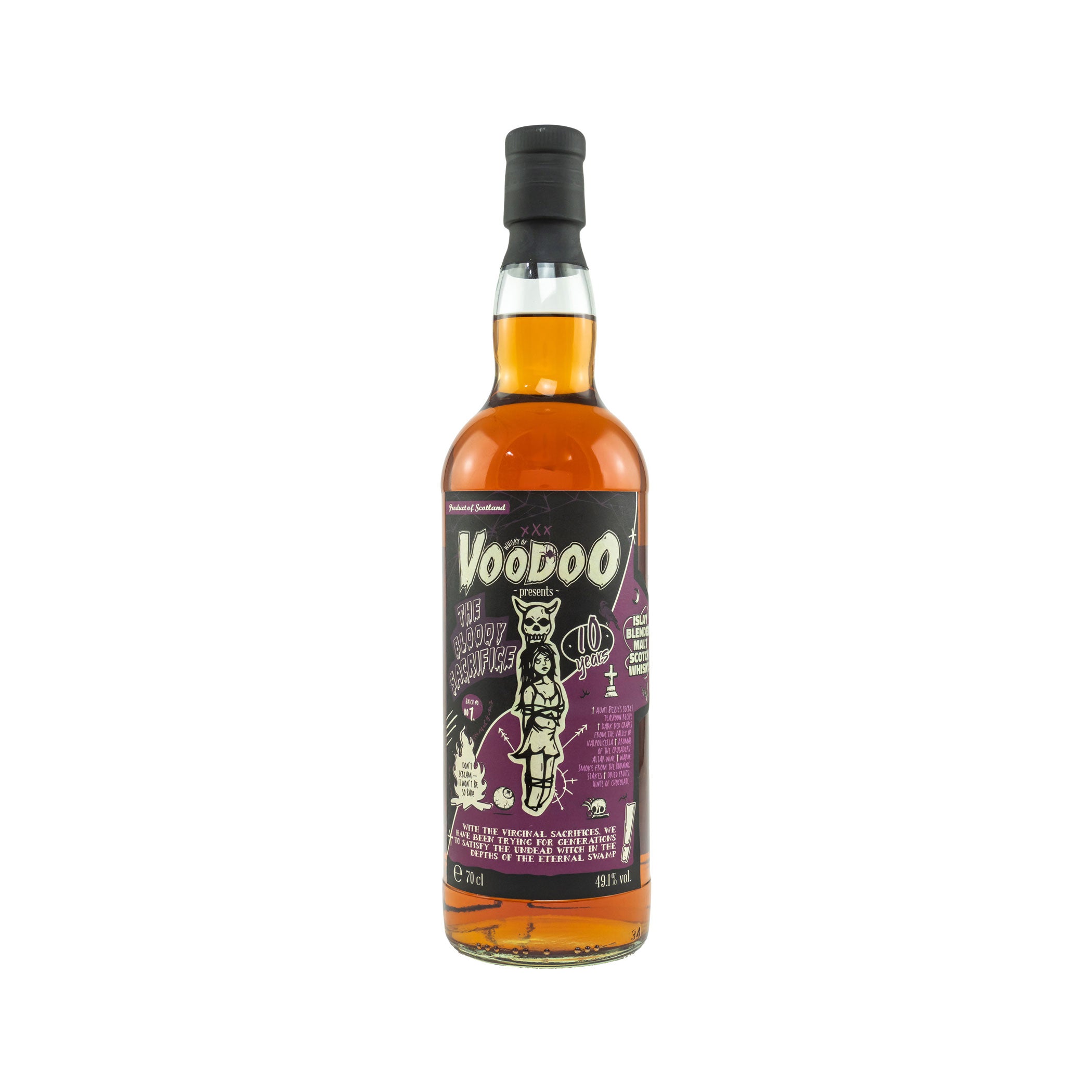 The Bloody Sacrifice – Peated (Williamson) 10 Years - Voodoo Islay Blended Malt Scotch Whisky