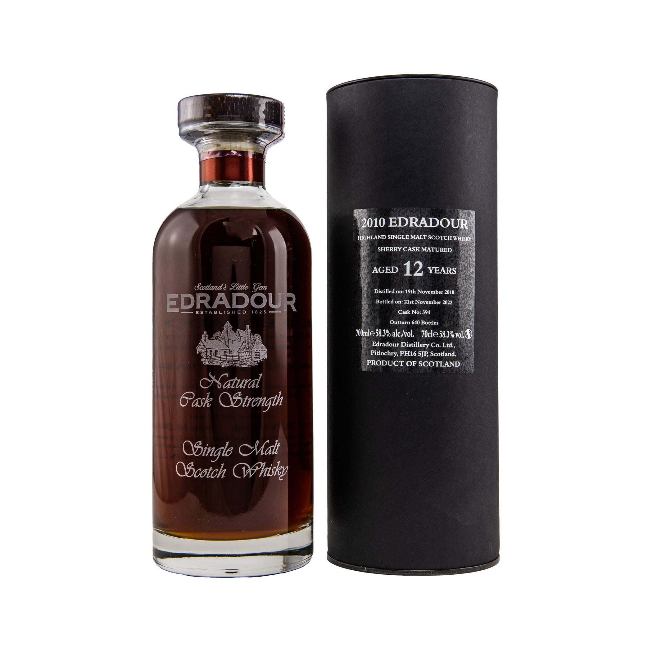 Edradour 2010/2022 - 12 Jahre - Natural Cask Strength - #394 - Ibisco Sherry