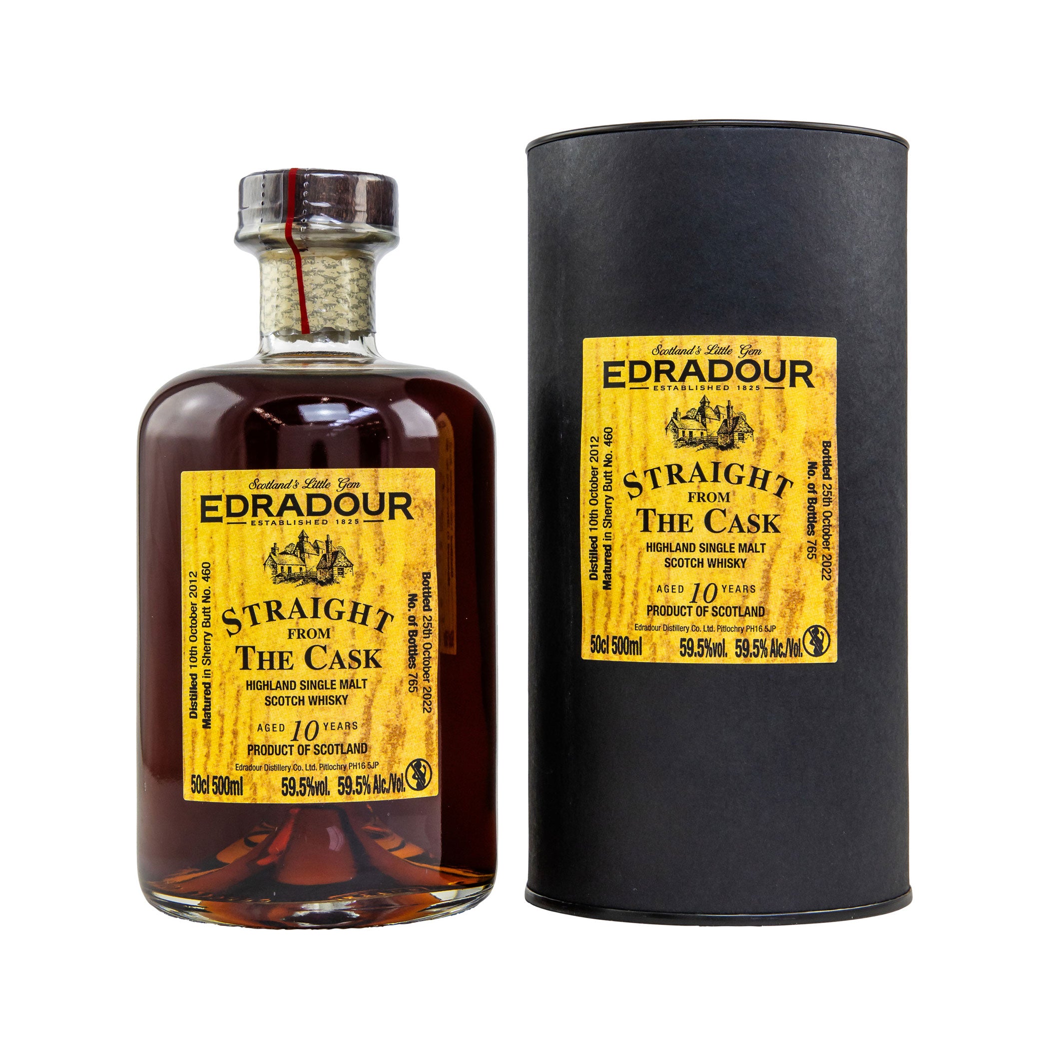 Edradour 2012/2022 - 10 Jahre - Straight from the Cask - Sherry Butt #460