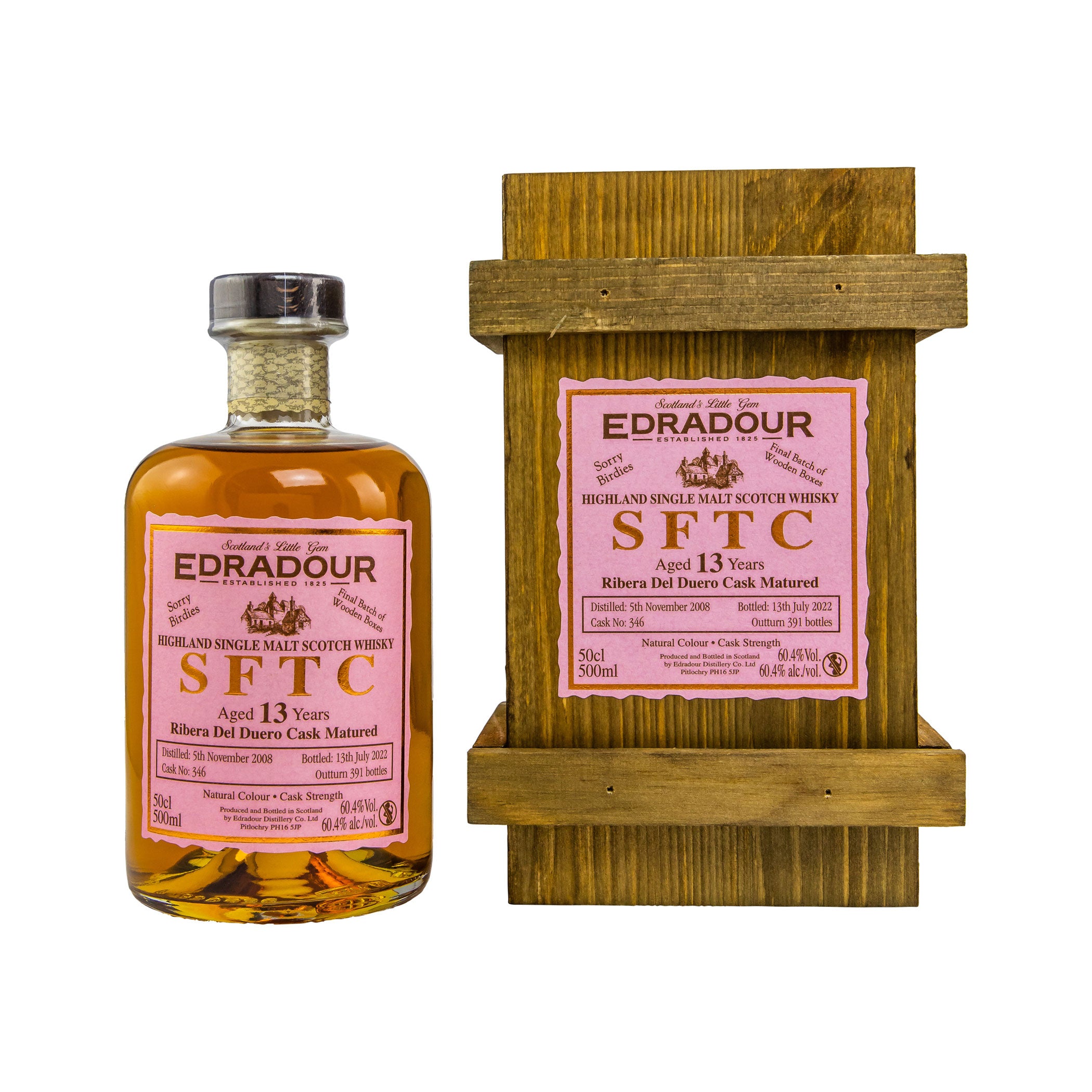 Edradour 2008/2022 - 13 y.o. -Straight from the Cask Riberadel Duero- #346