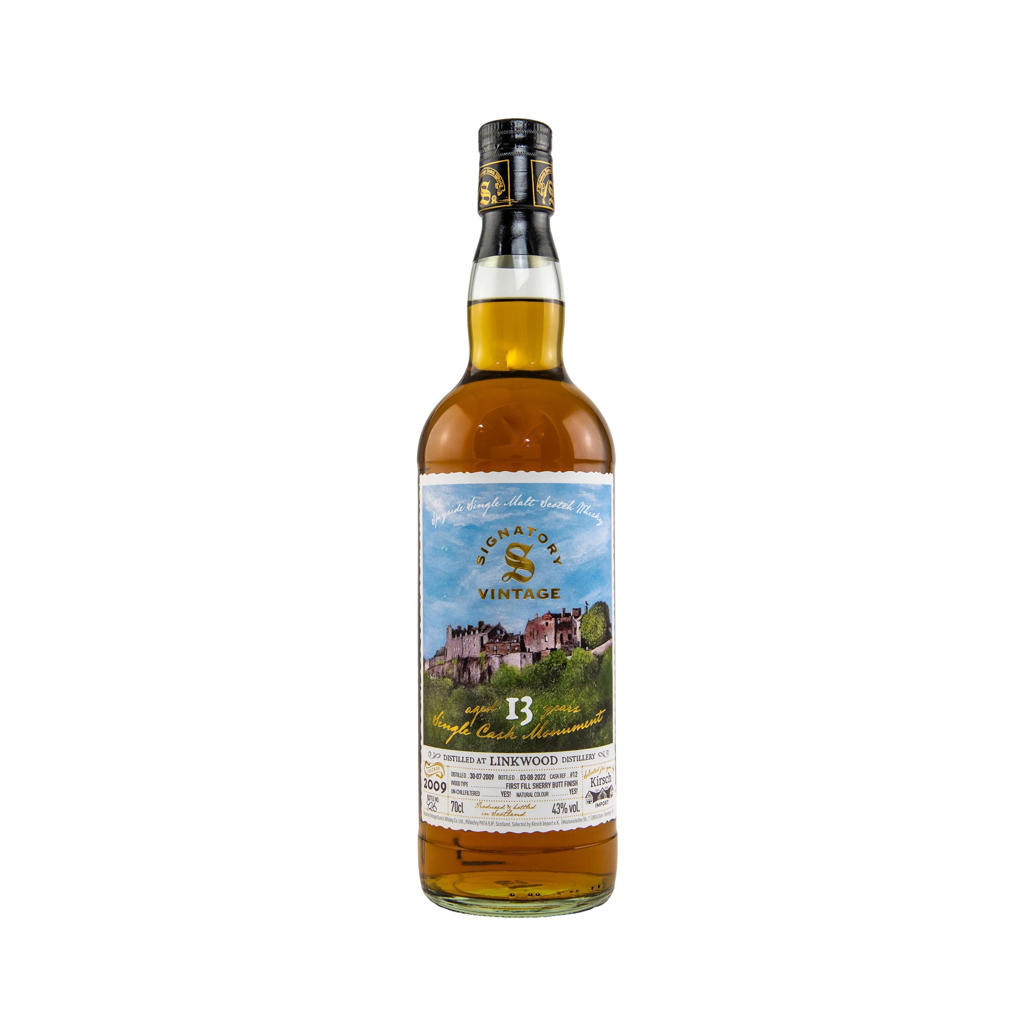 Linkwood 2009/2022 – Monuments - Signatory Vintage Speyside Single Malt Scotch Whisky - Selected by Kirsch Import