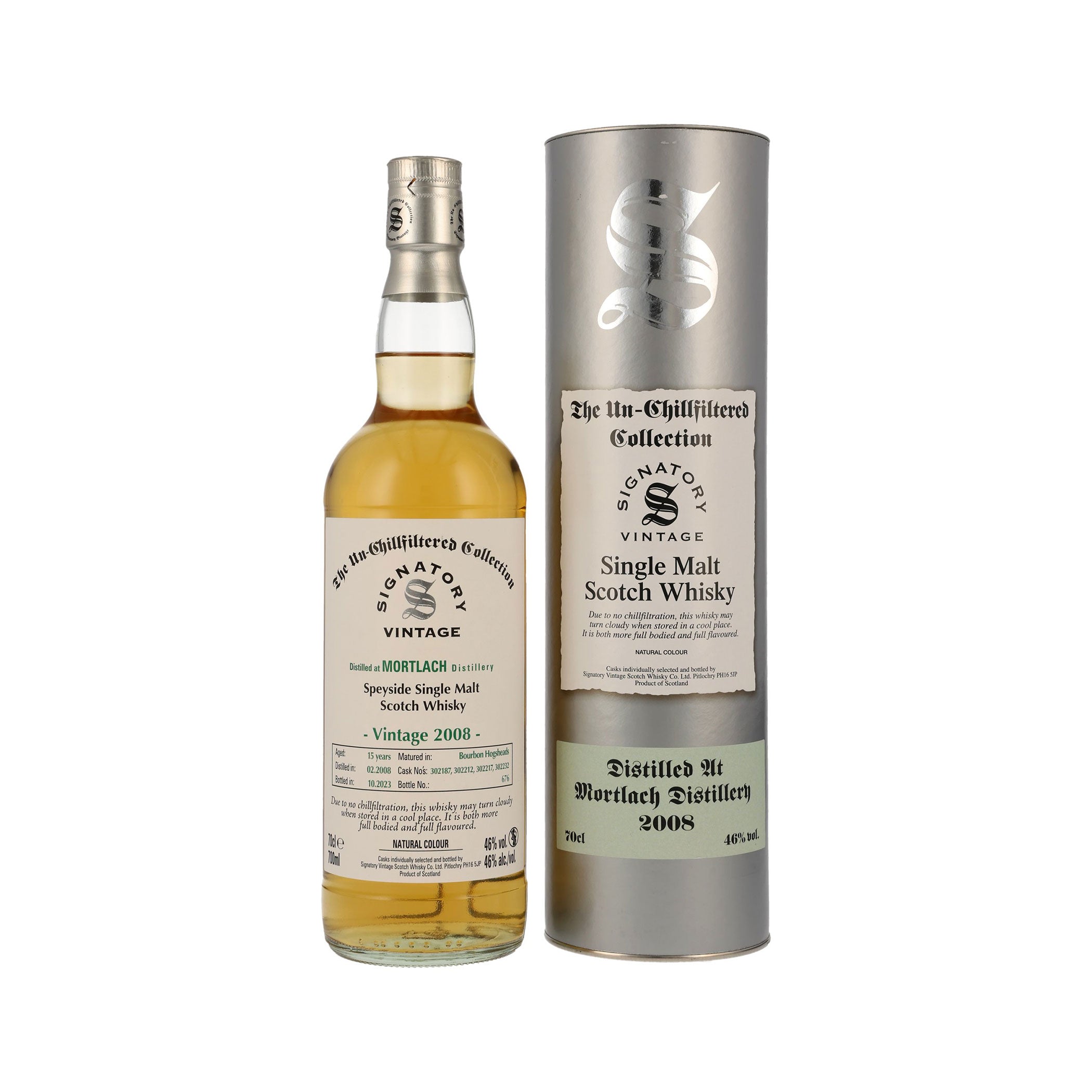 Mortlach 2008/2023 – Un-Chillfiltered Collection - Signatory Vintage Speyside Single Malt Scotch Whisky
