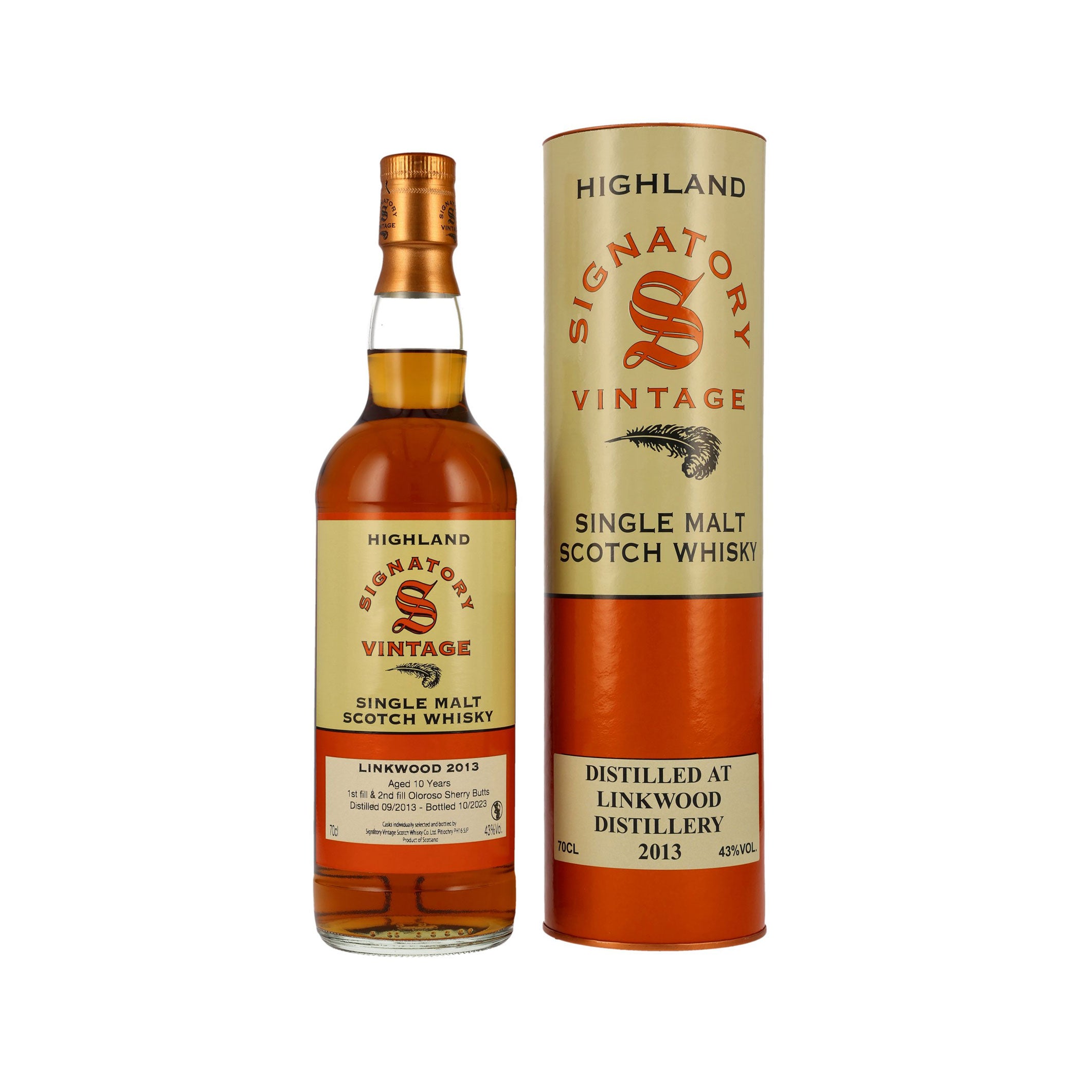 Linkwood 2013/2023 - Copper - Signatory Vintage - Speyside Single Malt Scotch Whisky
