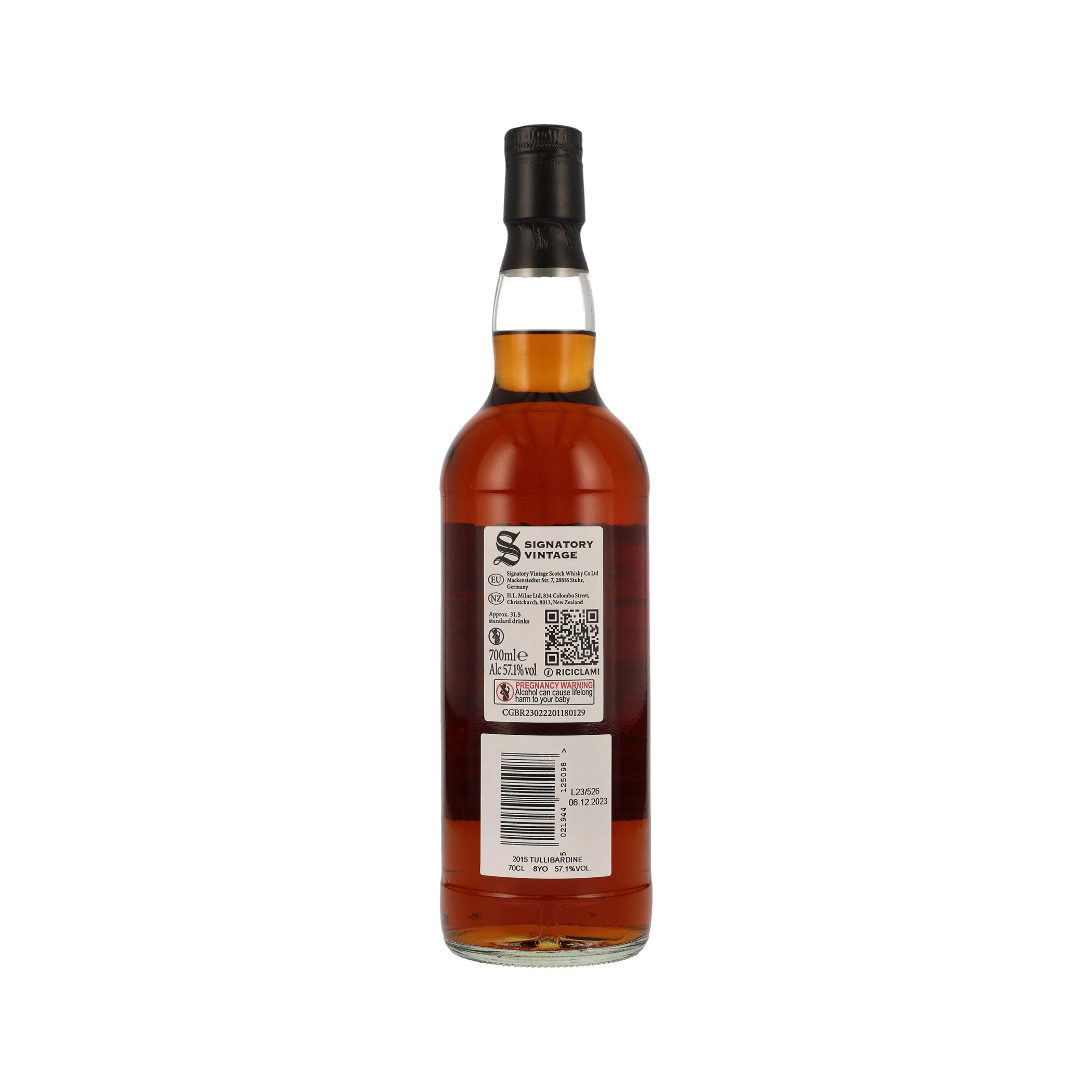 Tullibardine 2015/2023 - Signatory Vintage Highland Single Malt Scotch Whisky - 100 Proof Edition #2