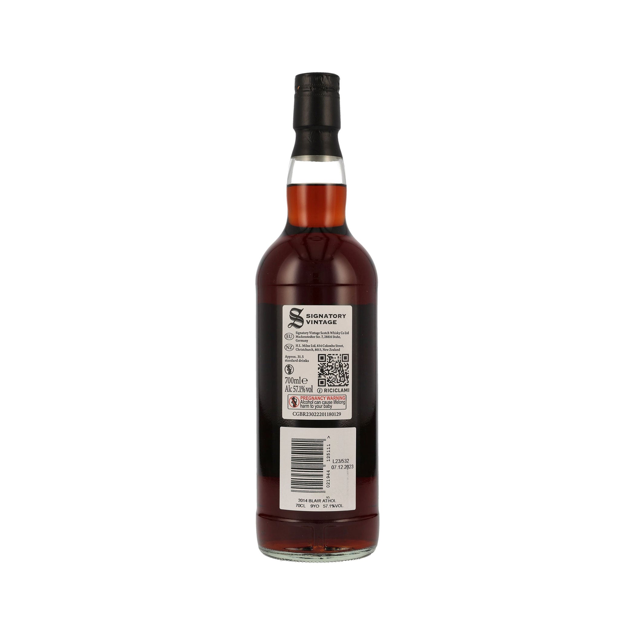 Blair Athol 2014/2023 - Signatory Vintage Highland Single Malt Scotch Whisky - 100 Proof Edition #3