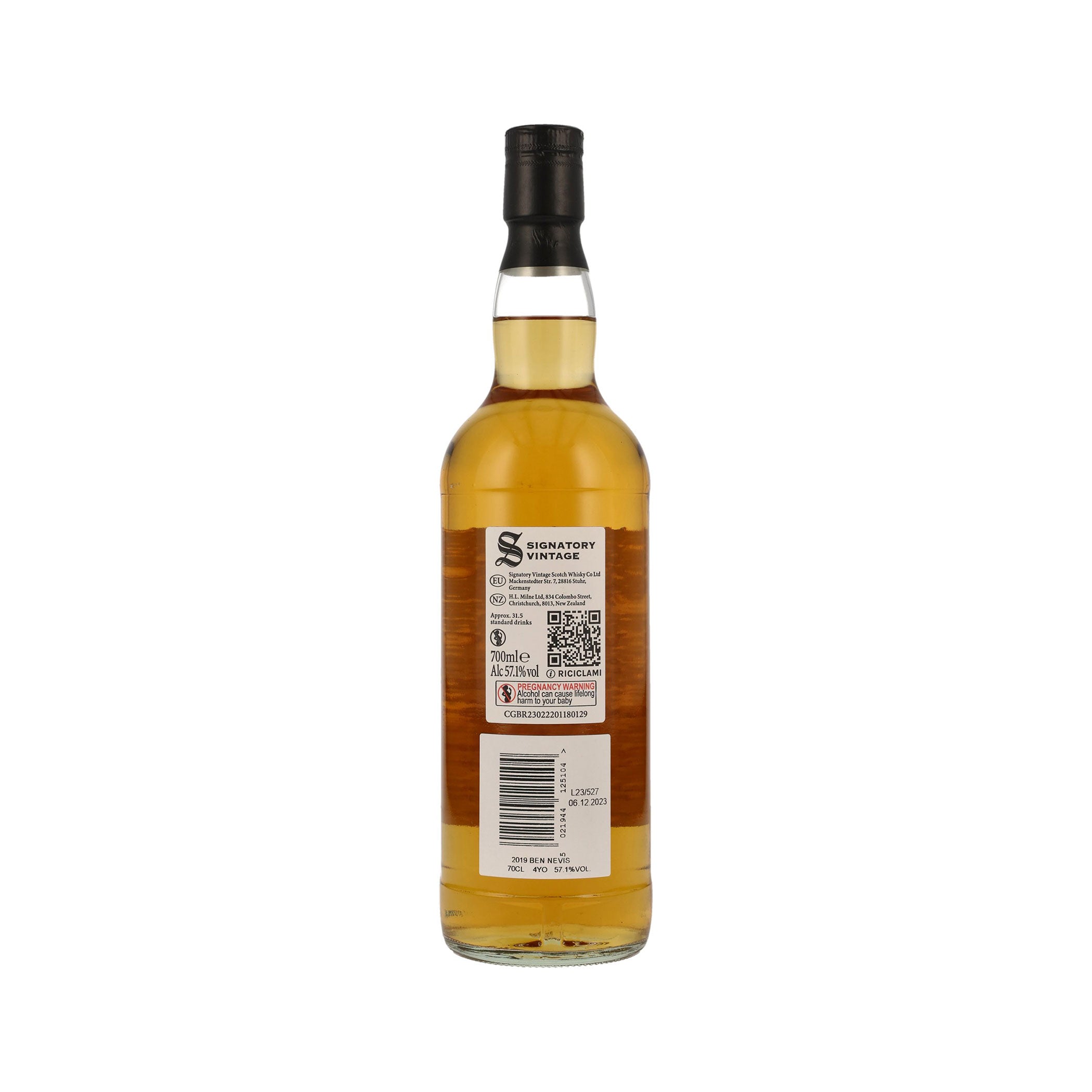 Ben Nevis Heavily Peated - 2019/2023 - 4 Years Old - Signatory 100 PROOF Edition #1