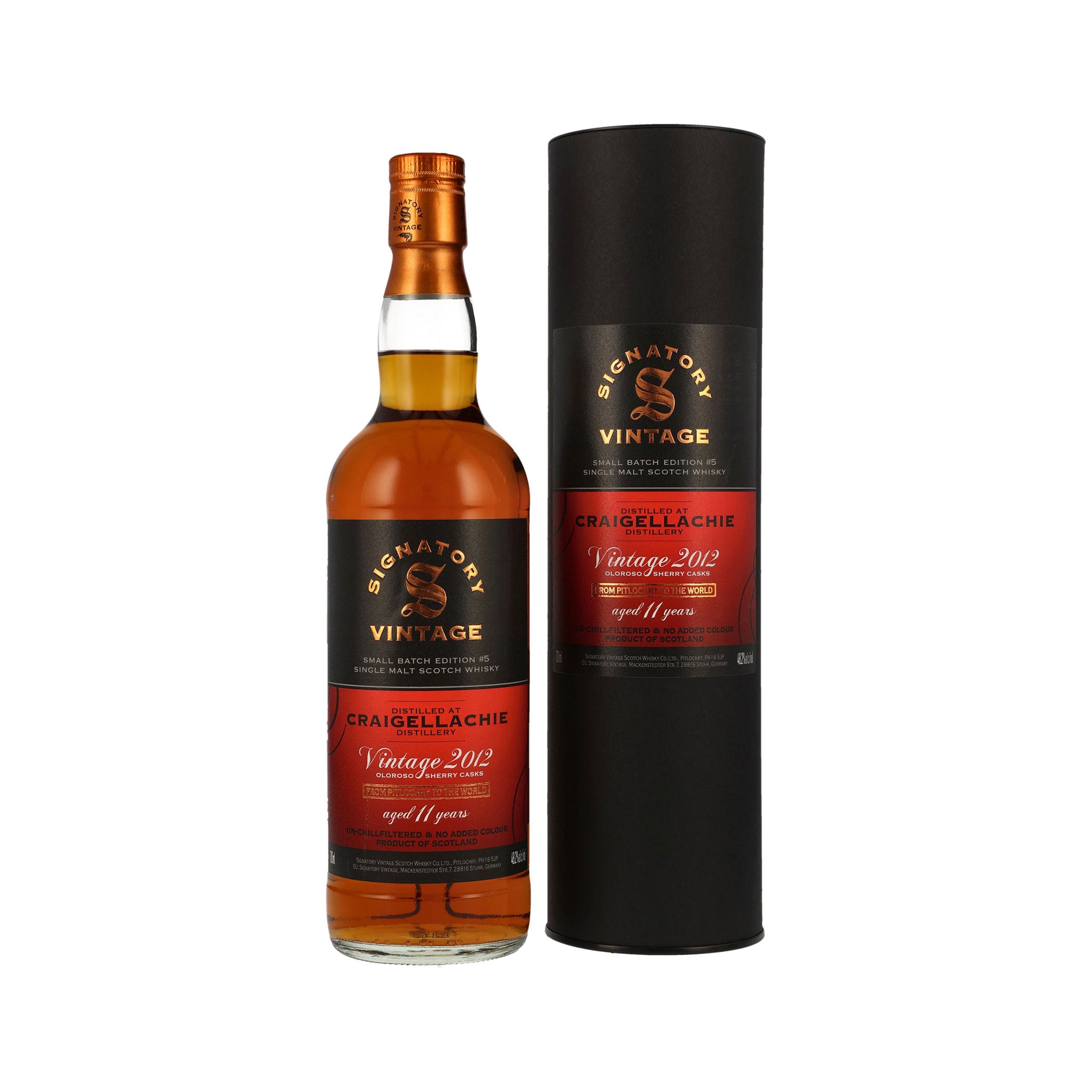 Craigellachie 2012/2023 - Signatory Vintage Speyside Single Malt Scotch Whisky- Small Batch Edition #5