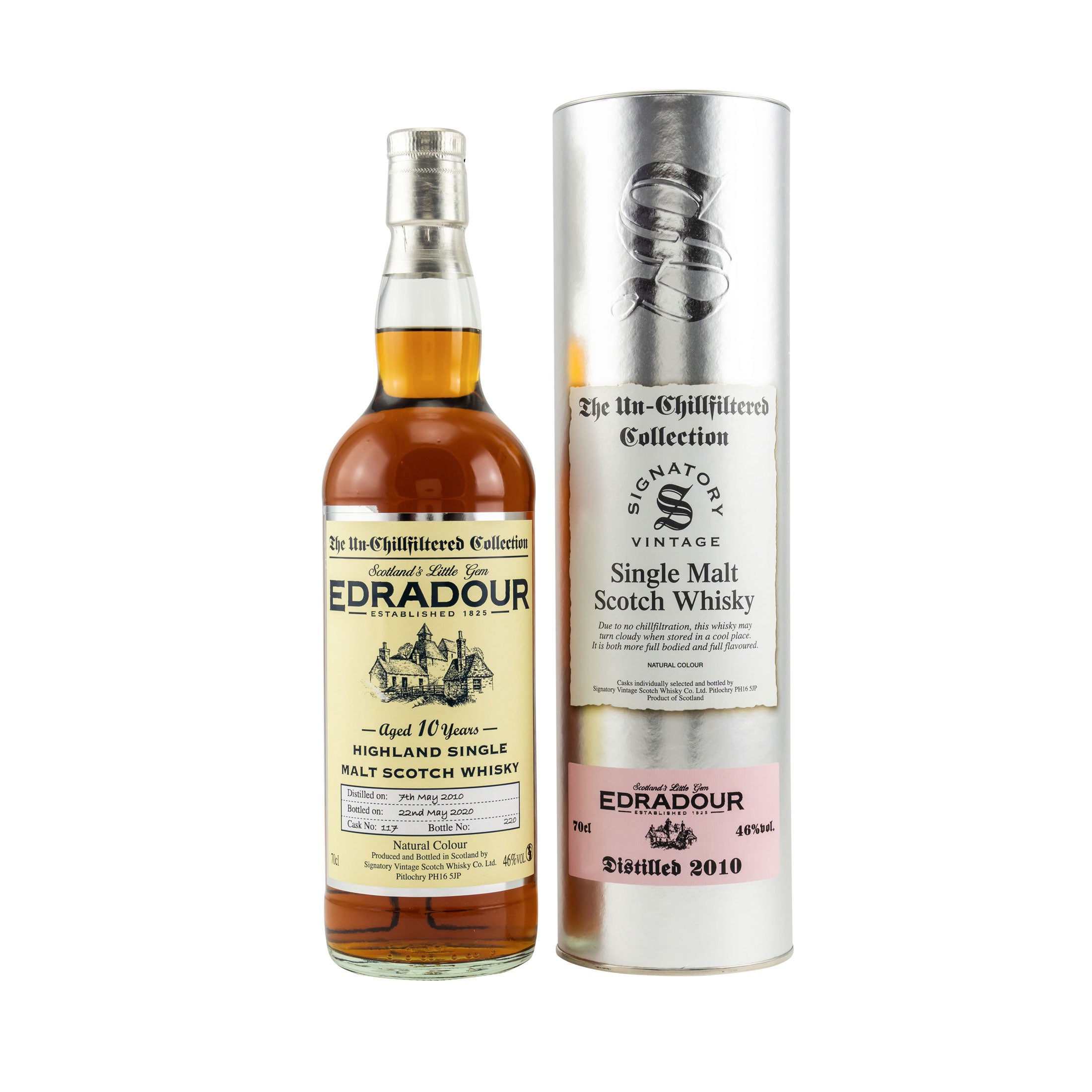 Edradour 2010/2020 Signatory un-chill Cask No. #117