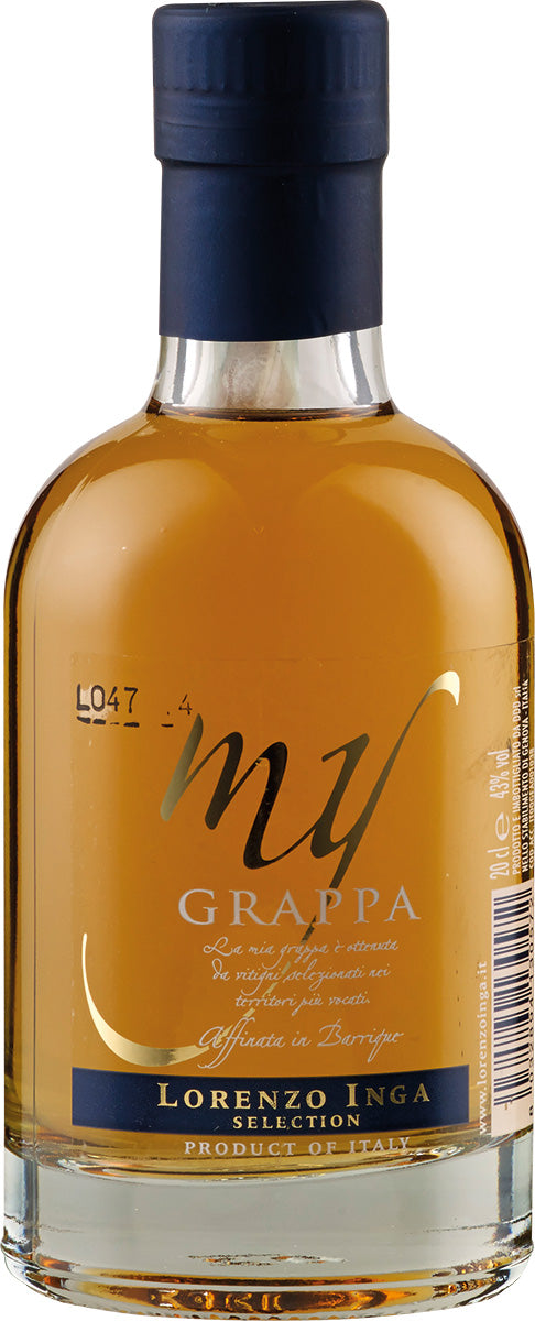 My Grappa Affinata in Barrique Selection Miniatur Inga Piemont/Italien 0,2 l