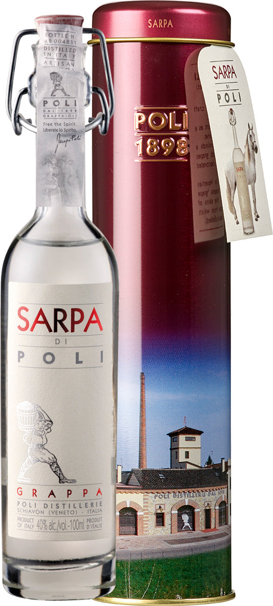 Grappa Sarpa di Poli Baby - in gift tube - Jacopo Poli Veneto/Italy 0.1 l