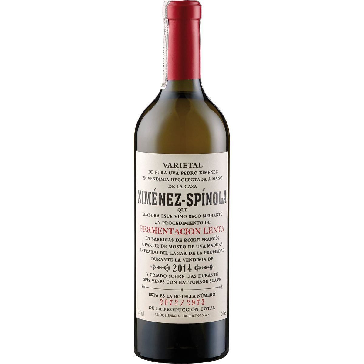2022 Slow Fermentation Ximénez-Spinola Jerez-Xérèz-Sherry/Spain 0.75 L