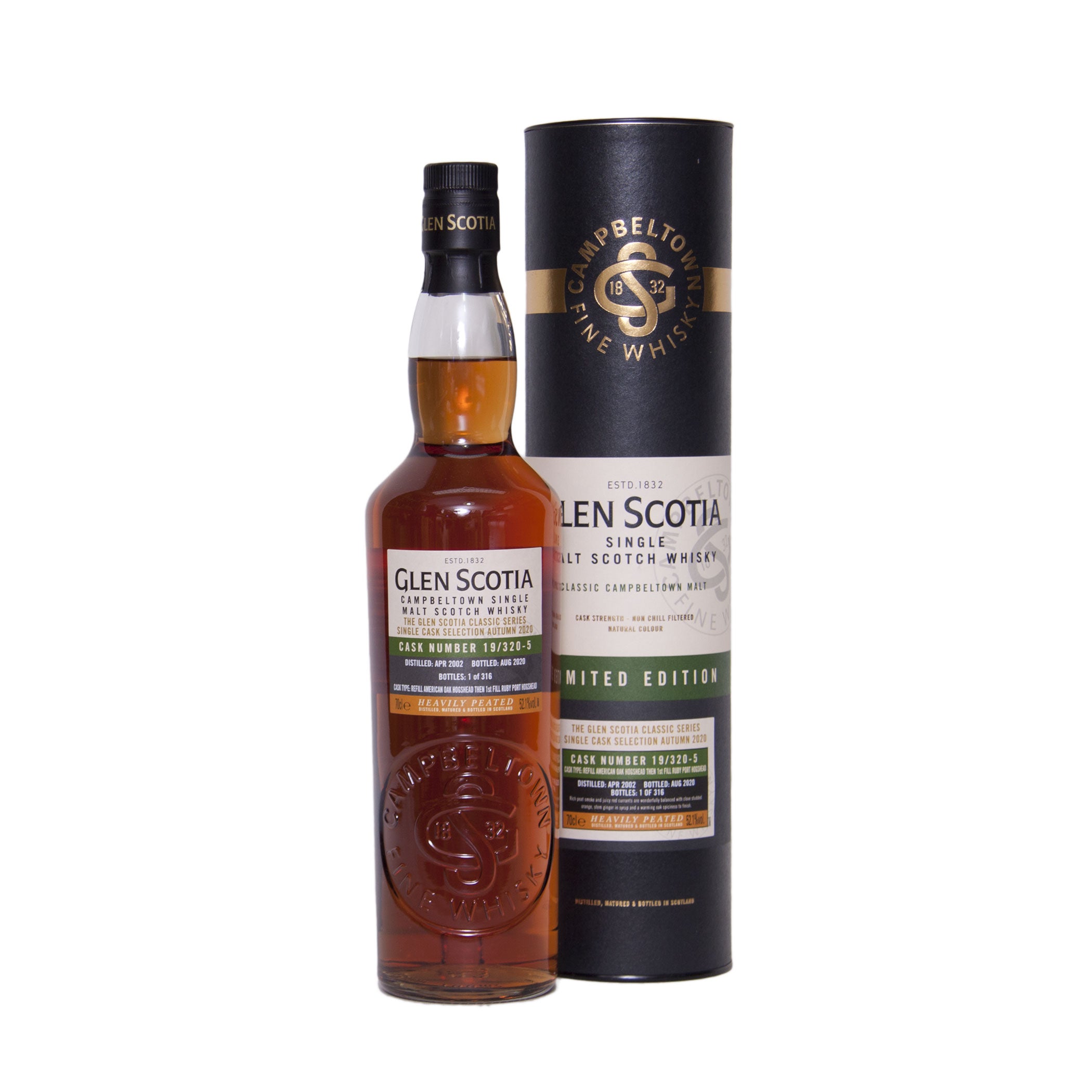 Glen Scotia Vintage 2002 52,1% HEAVILY PEATED - Neuware Umkarton beschädigt