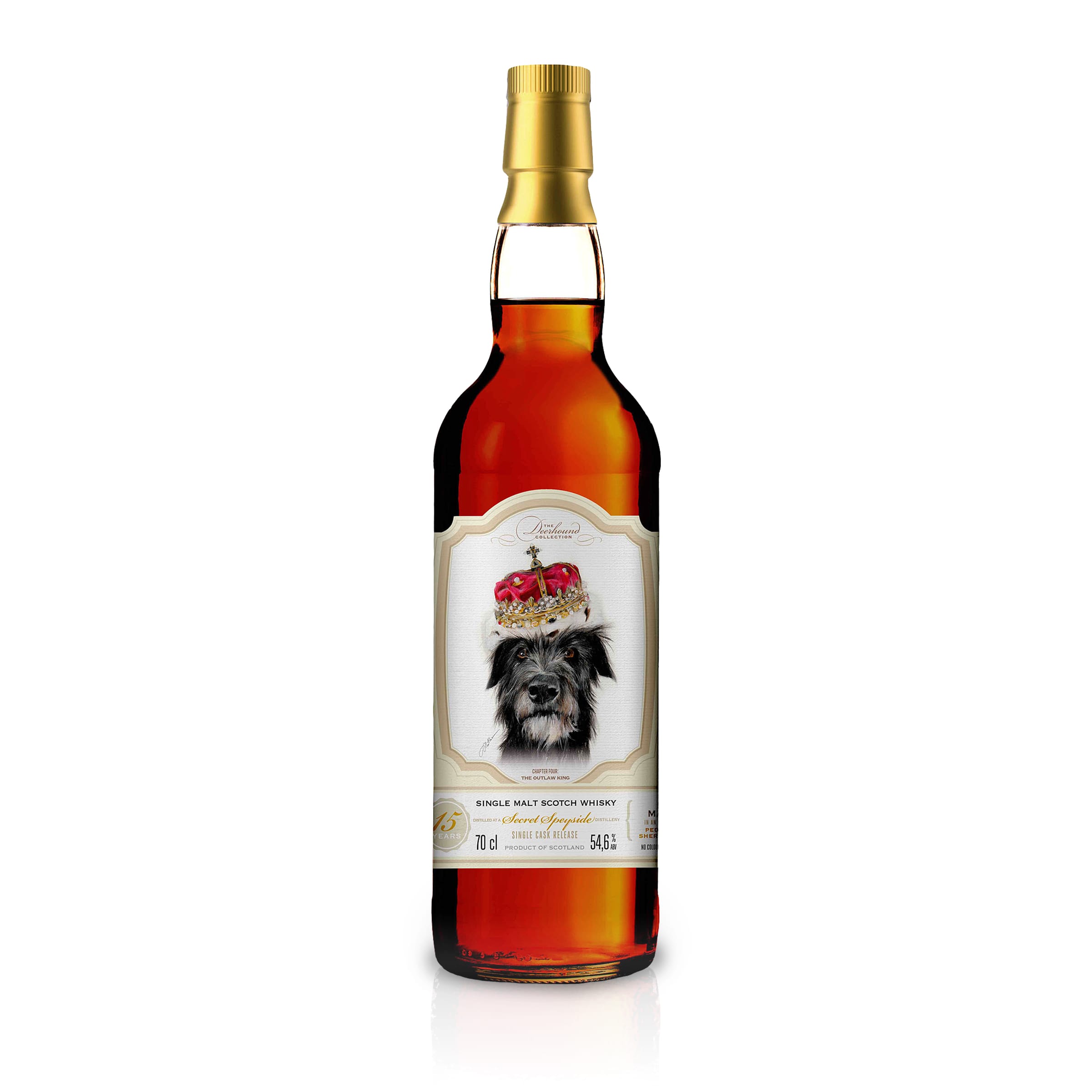 Caskhound - Deerhound Coll. Nr. 4 - Secret Speyside 15yo - 1st Fill PX-Sherry Cask - 302 Fl. a 0,7l - 54,6%Vol