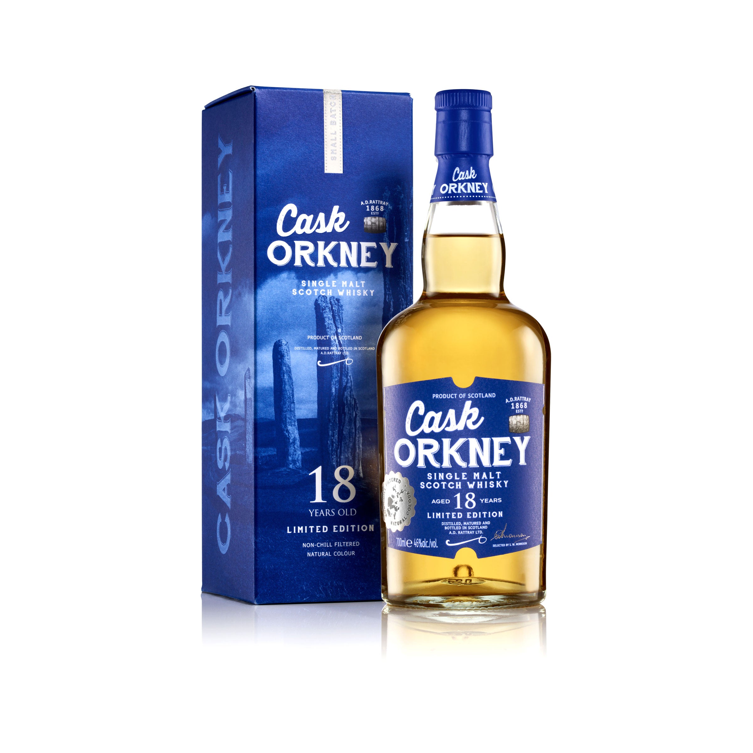 A.D.Rattray, Cask Orkney, 18 yo, 46 % - A.D.Rattray