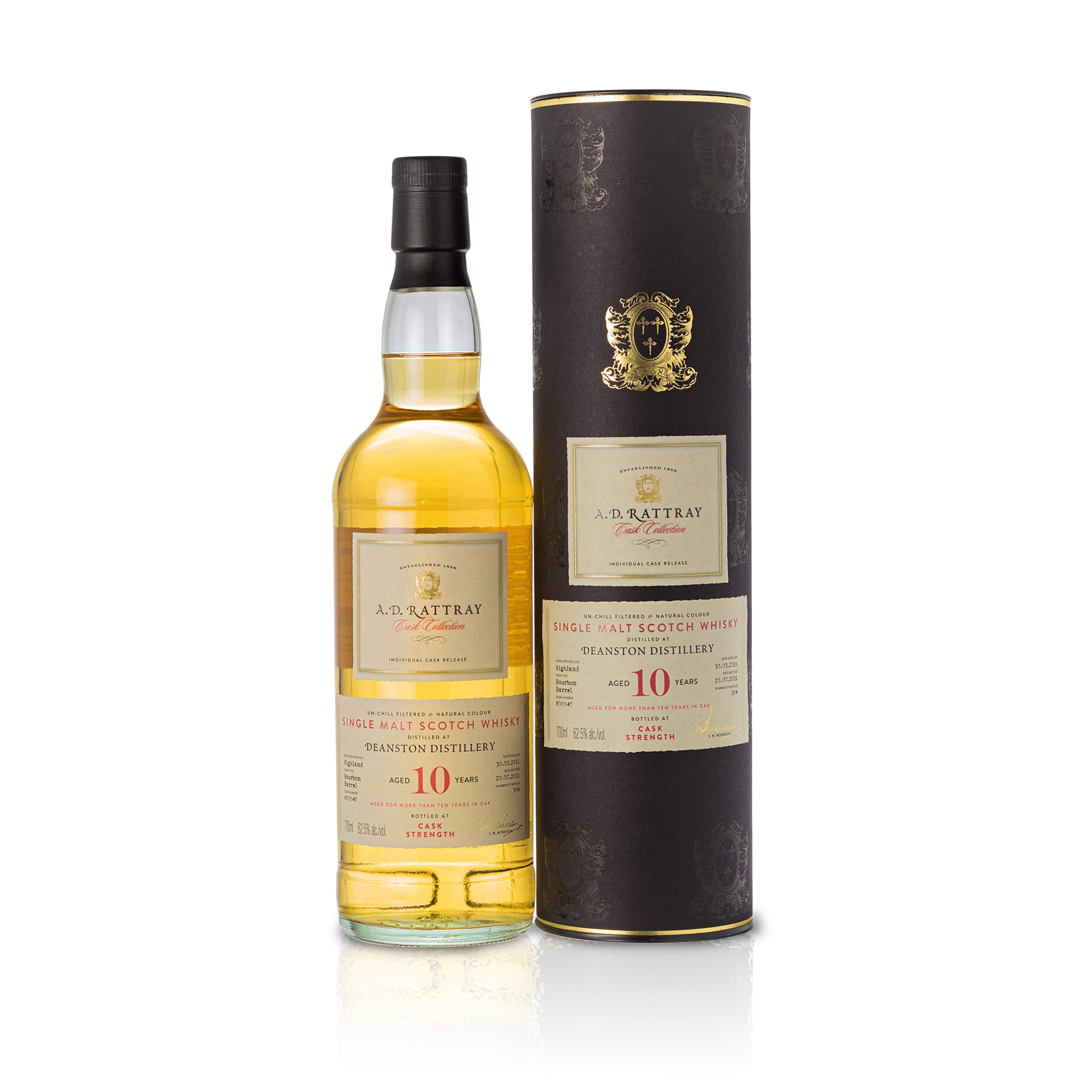 Deanston 10 Years, Bourbon Barrel, A.D. Rattray