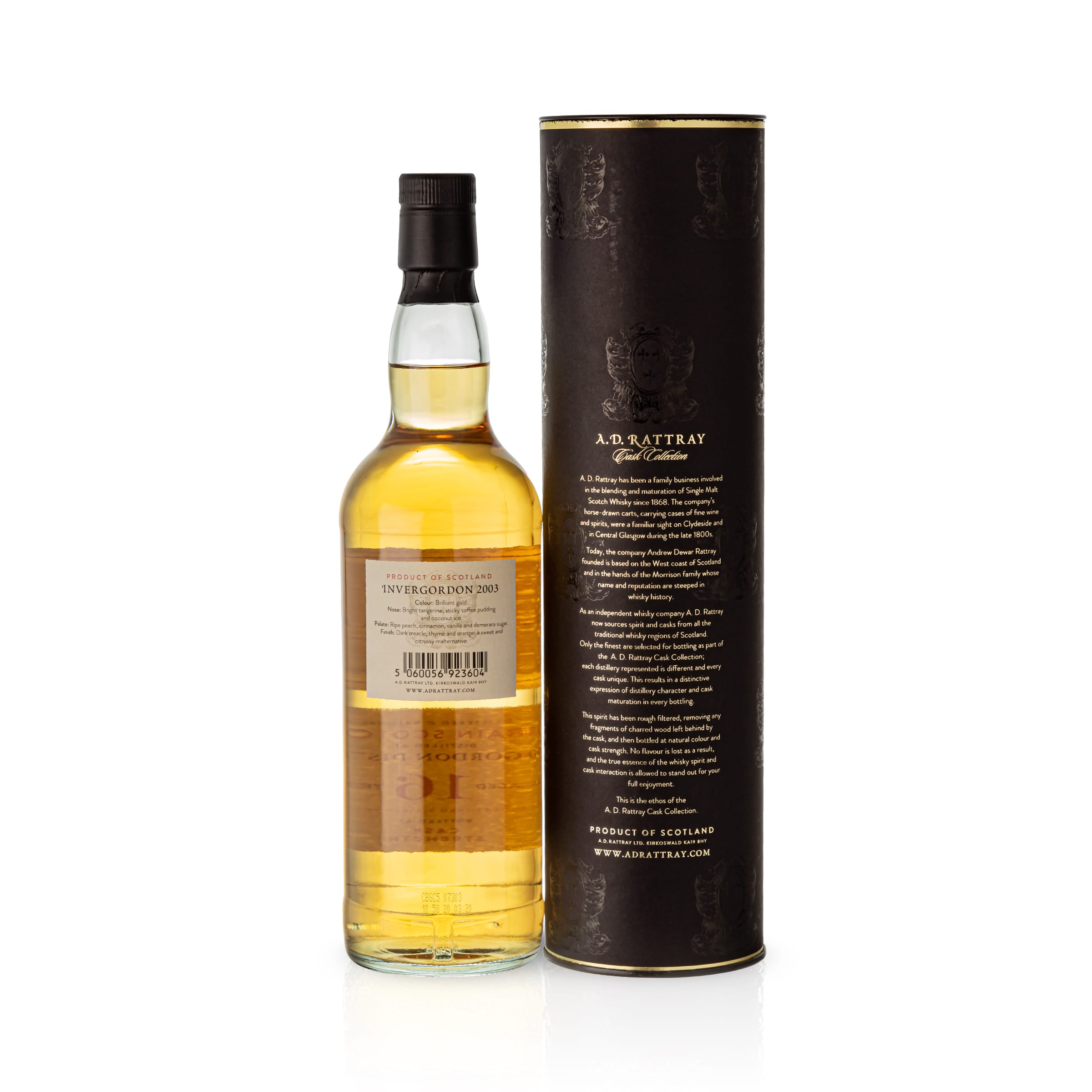 Invergordon, A.D.Rattray, 2003, 16 Jahre, 63,6 % Cask #37483
