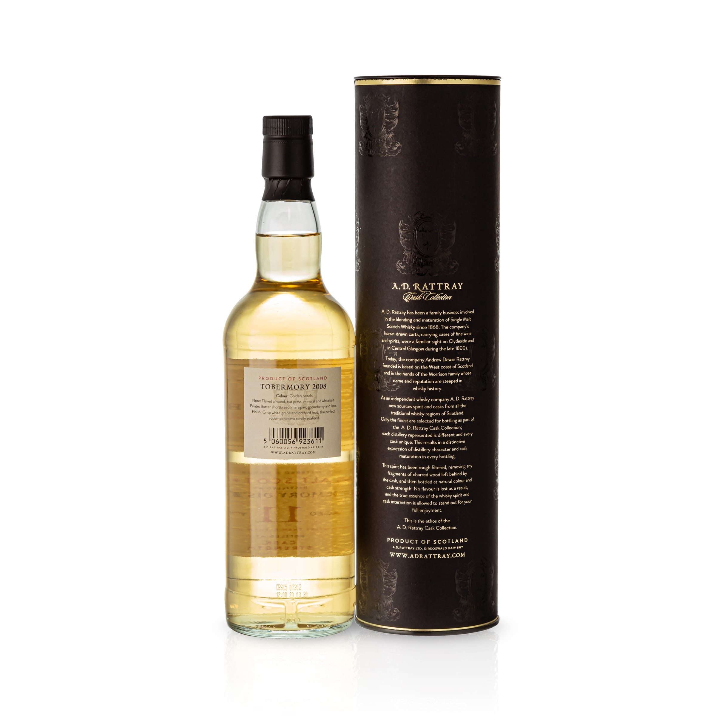 Tobermory, A.D. Rattray, 2008, 11 Jahre, 60,2 % Cask #110333