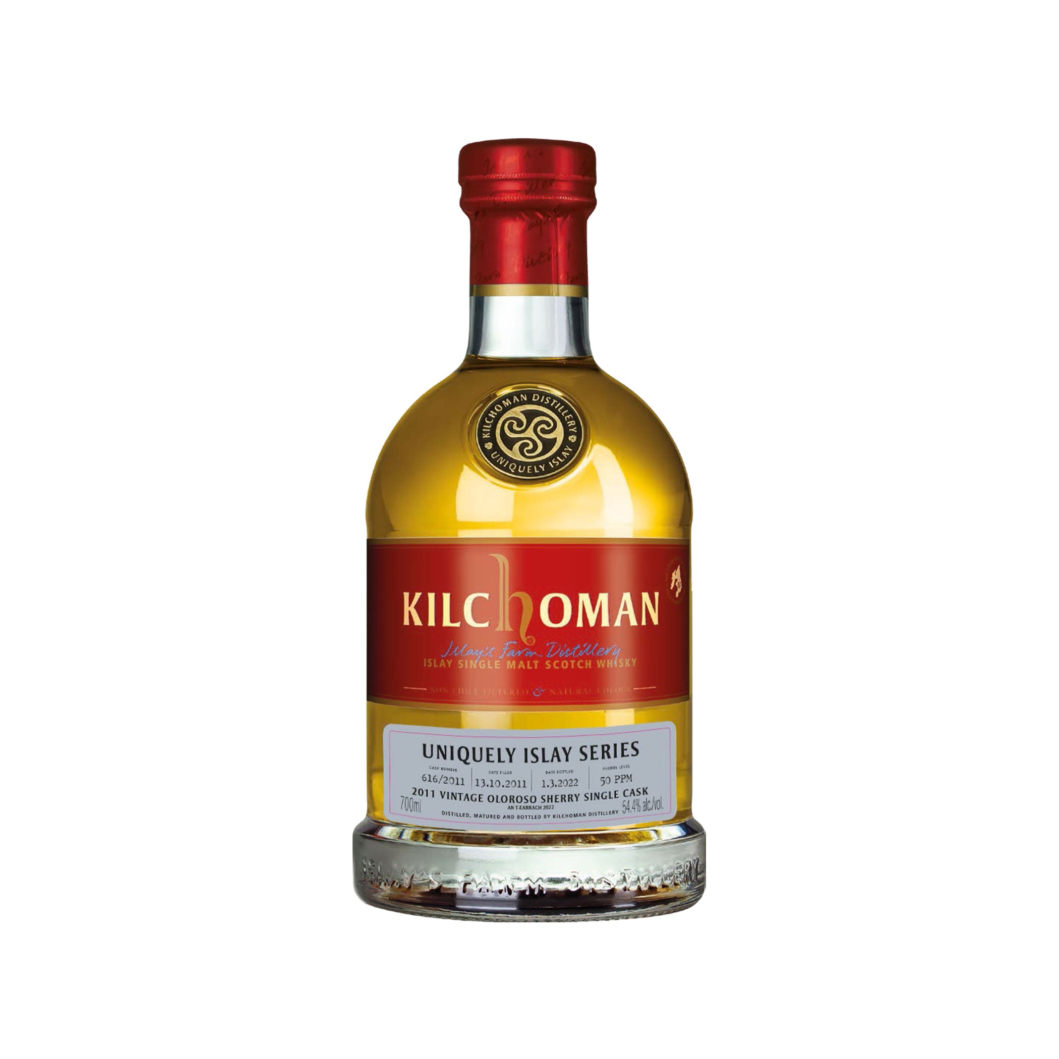 Kilchoman Vintage 2011, AT22 Uniquely Islay Series - #5/10 - Cask 616/2011 Oloroso Sherry Single Cask