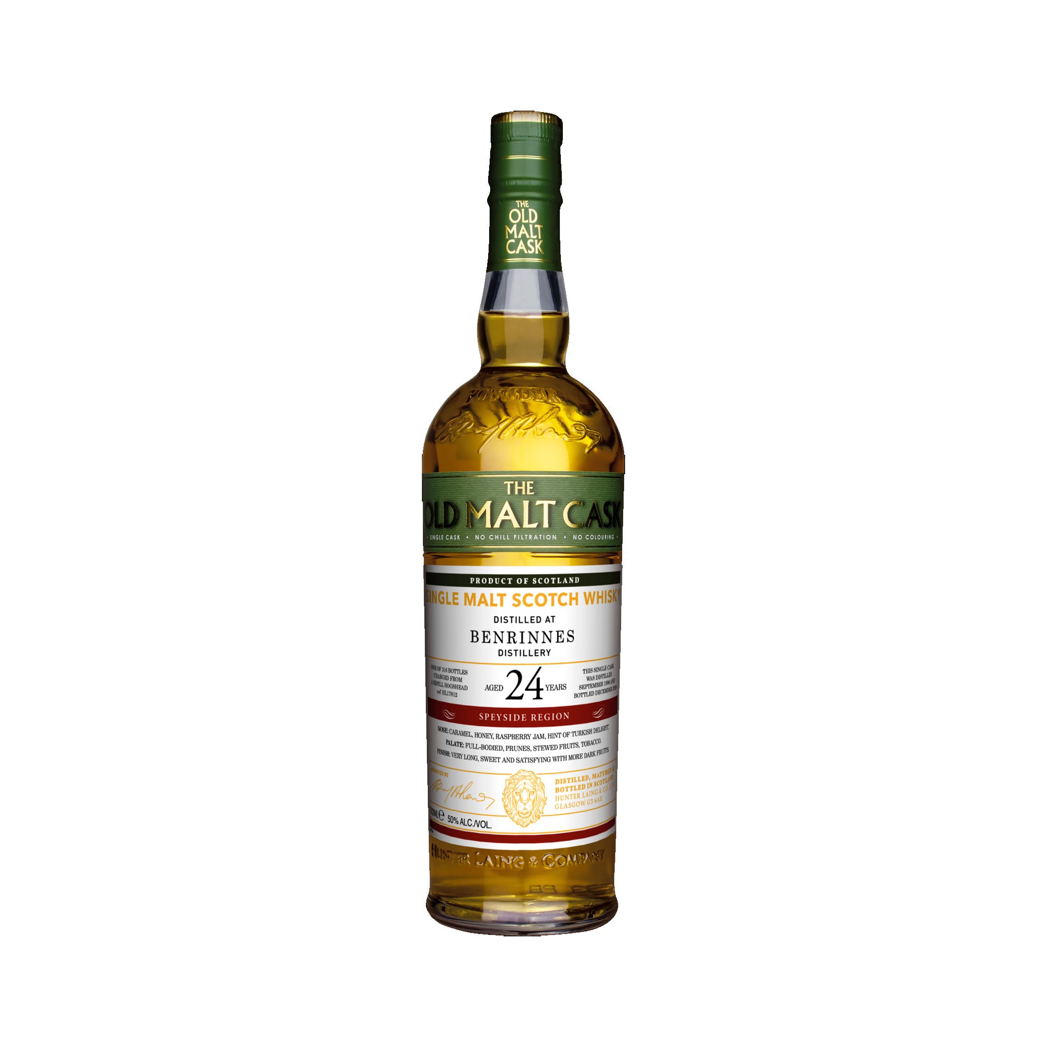 1 Flasche Benrinnes 24 Jahre Hunter Laing Old Malt Cask
