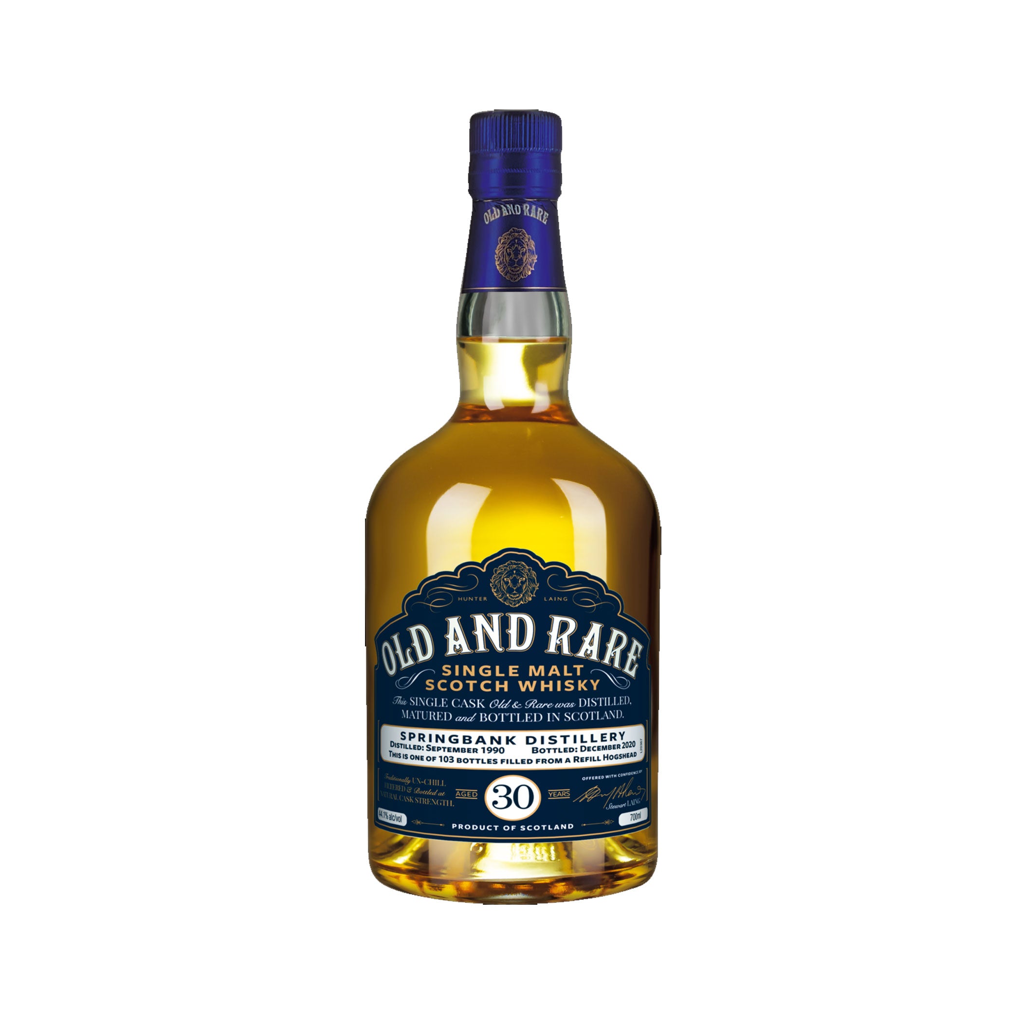 1 Flasche Old & Rare Springbank 30 Jahre Hunter Laing
